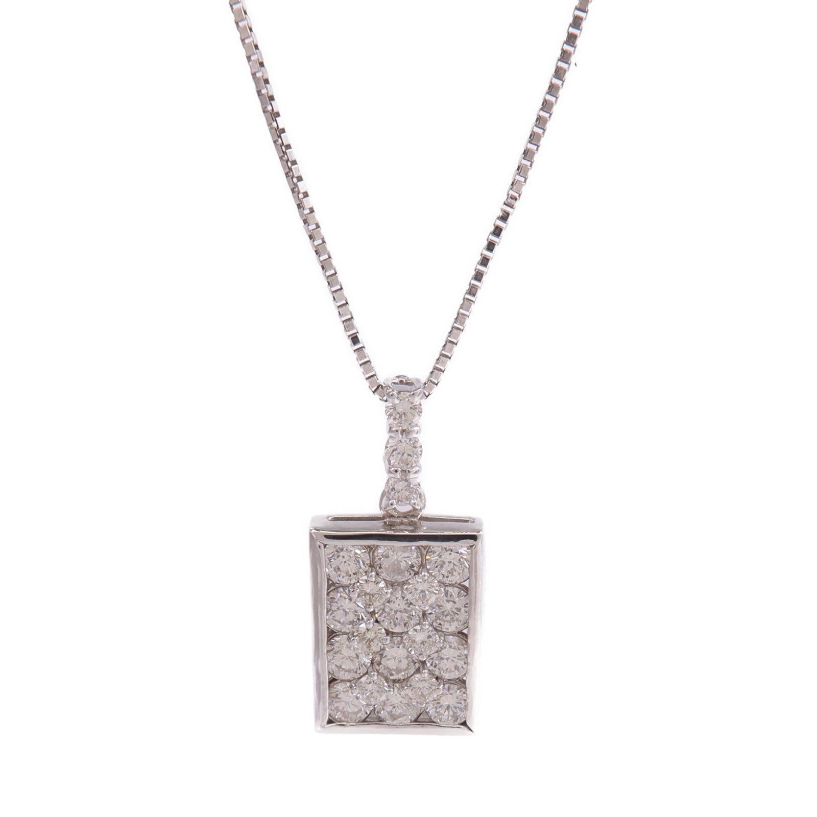 JEWELRY 18K白金Diamond Necklace鑽石項鍊