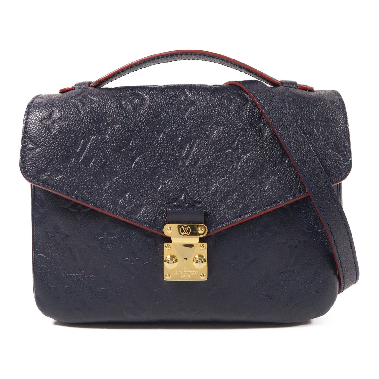 LOUIS VUITTON Monogram Empreinte Pochette Metis金扣手挽肩背兩用袋