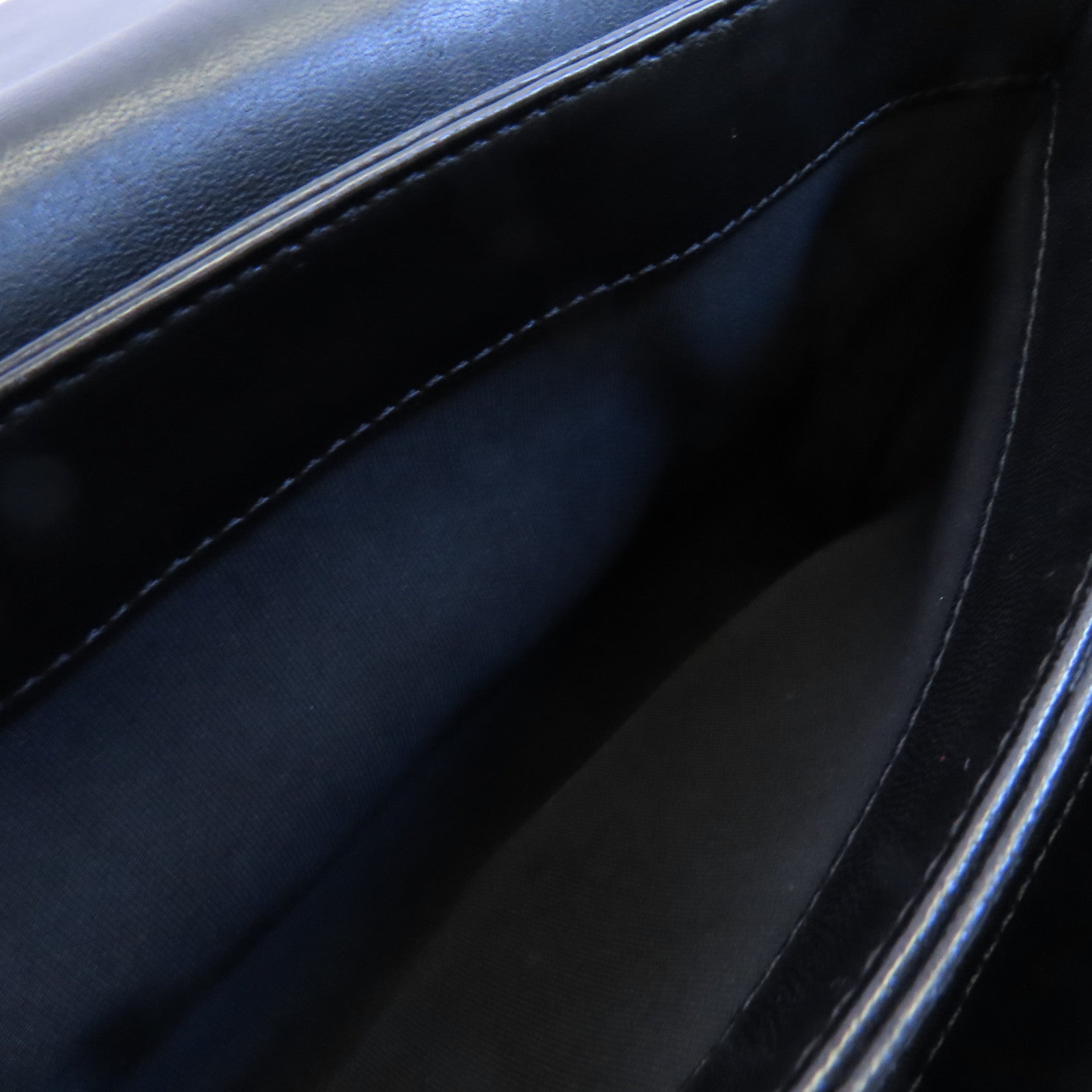 CHANEL 牛皮皮革2Way Shoulder金扣鏈帶手挽肩背兩用袋