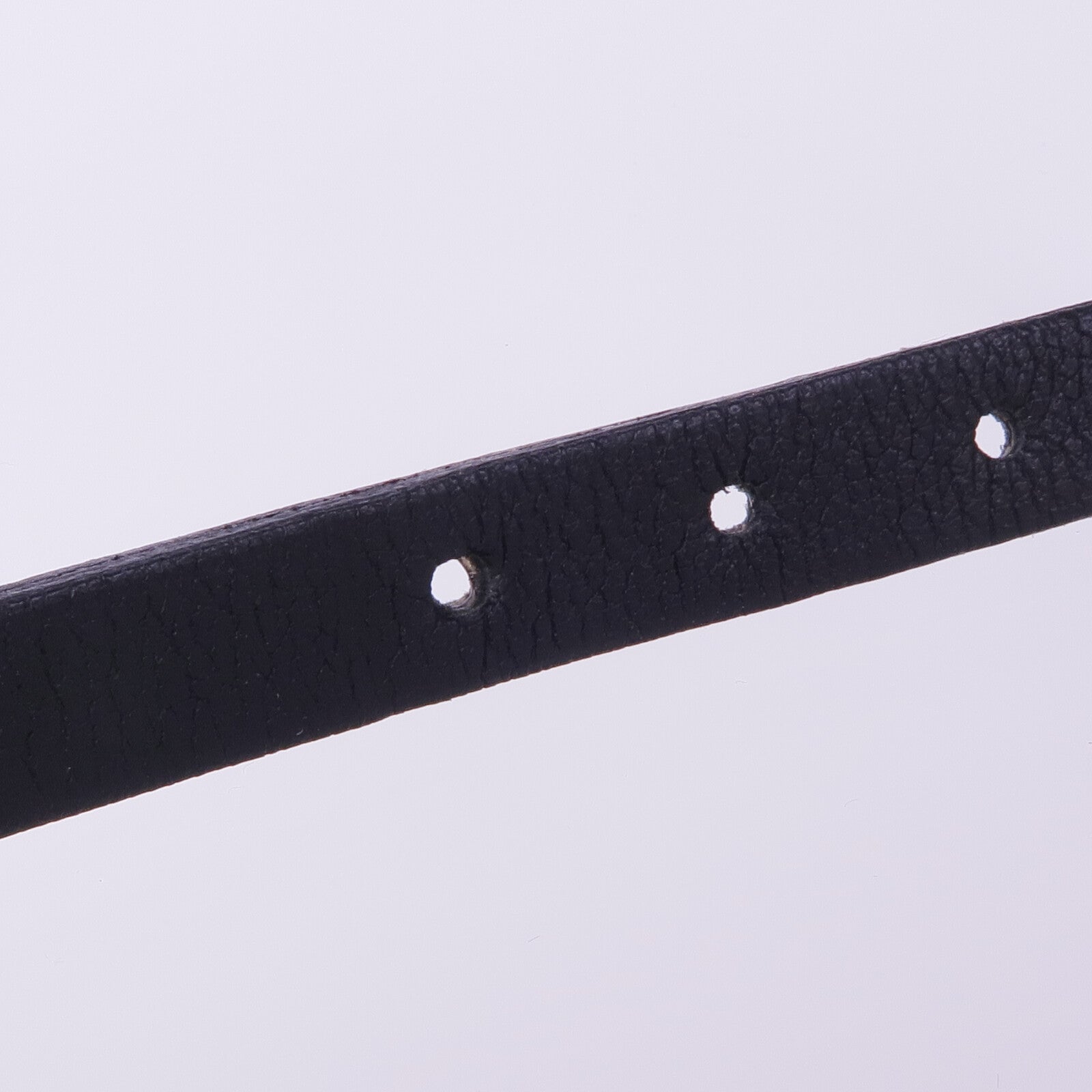 HERMES Swift皮革Behapi Double Tour銀扣手帶Noir/Gris Etain