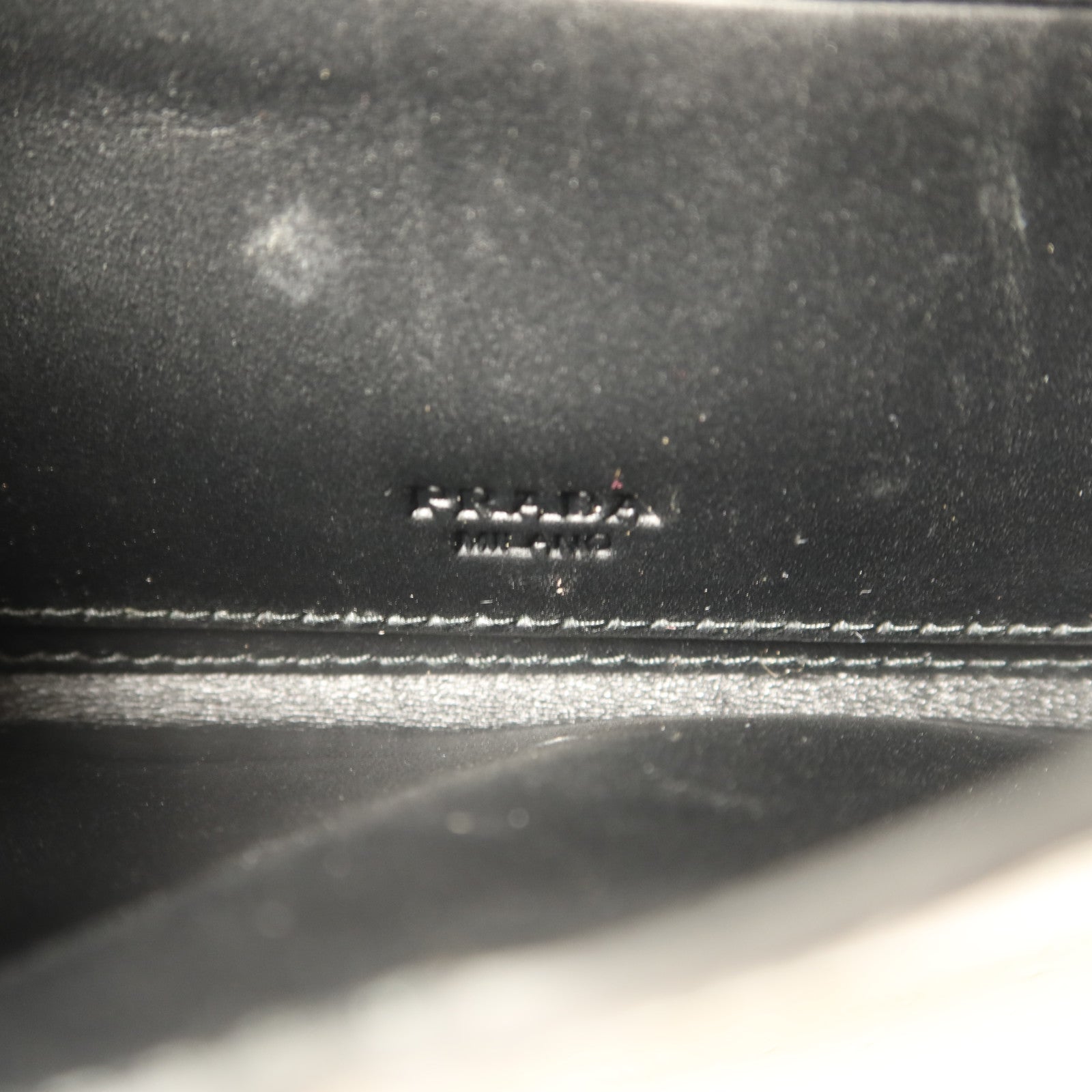 PRADA Saffiano皮革Long Wallet金扣長錢包