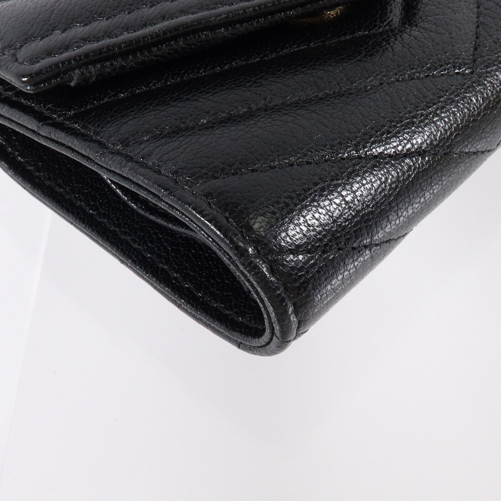CHANEL 牛皮皮革Small Flap Wallet金扣錢包