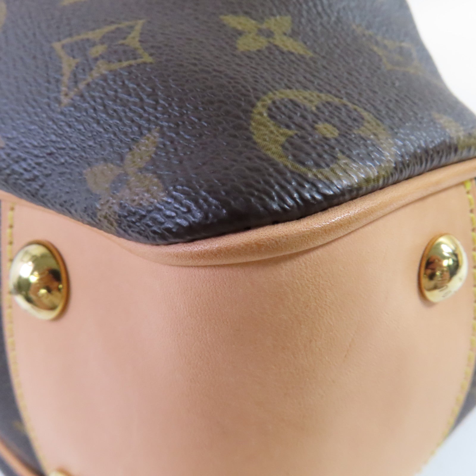 LOUIS VUITTON 【激減優惠】Monogram Boetie PM Hand Bag金扣手挽袋啡色