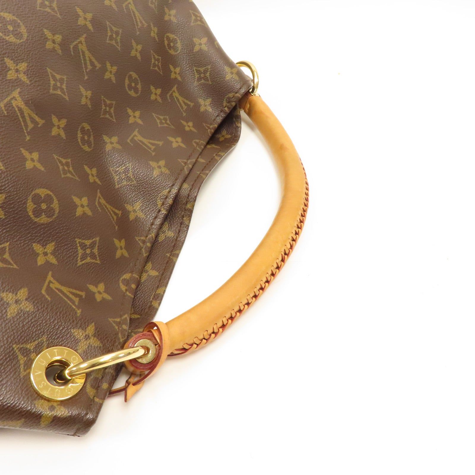 LOUIS VUITTON Monogram Artsy GM金扣肩背袋啡色