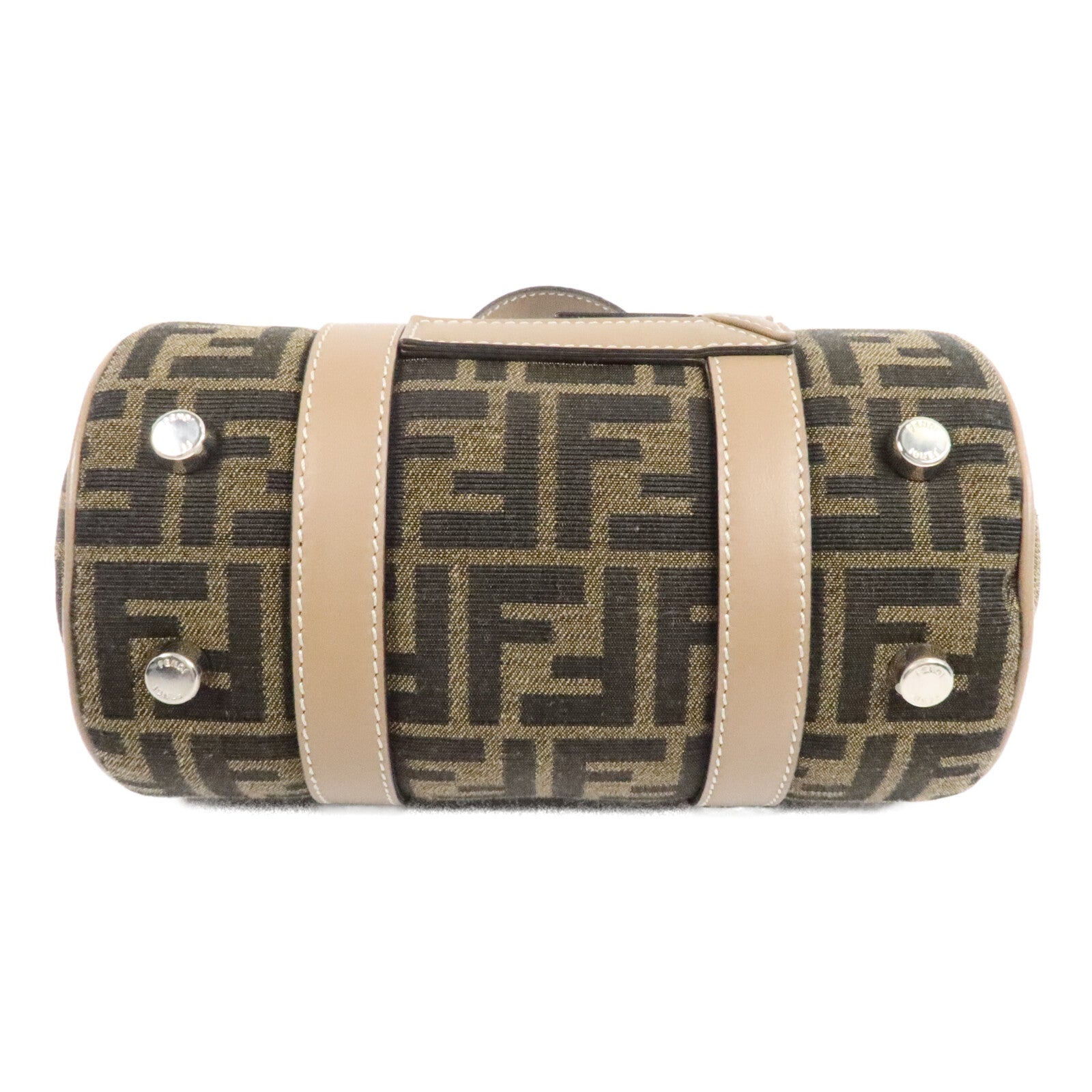 FENDI 帆布Zucca Small Boston手挽肩背兩用袋