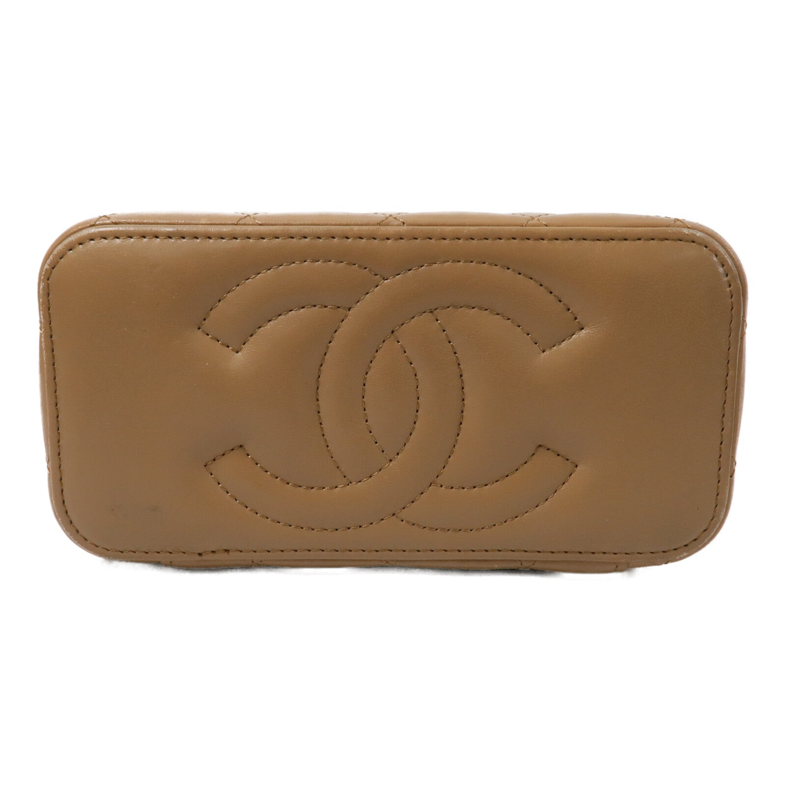 CHANEL 羊皮皮革Vanity Case鏈帶肩背袋