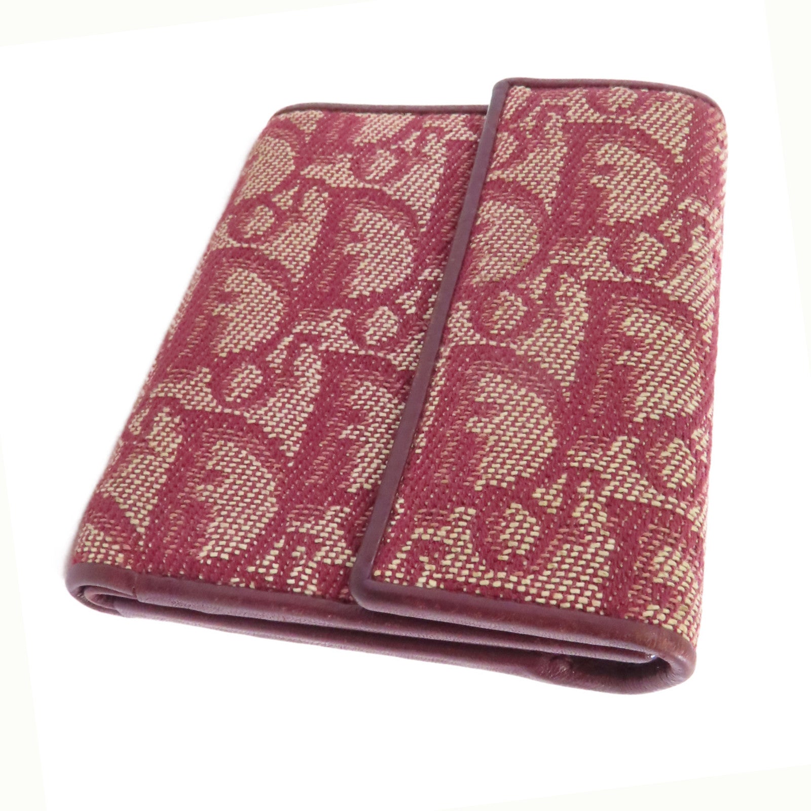 Dior 帆布Wallet金扣錢包紅色