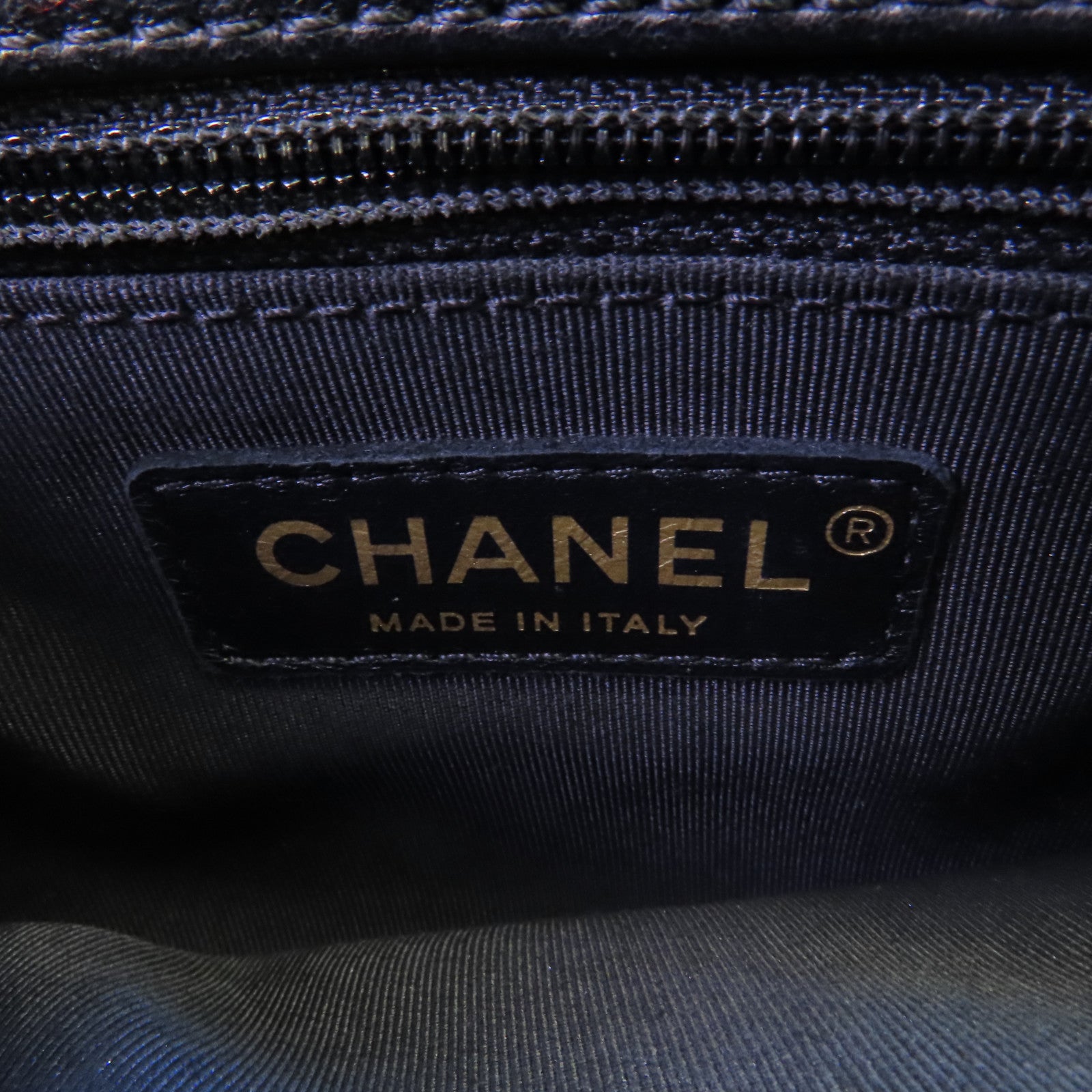 CHANEL 牛皮皮革2Way Shoulder金扣鏈帶手挽肩背兩用袋