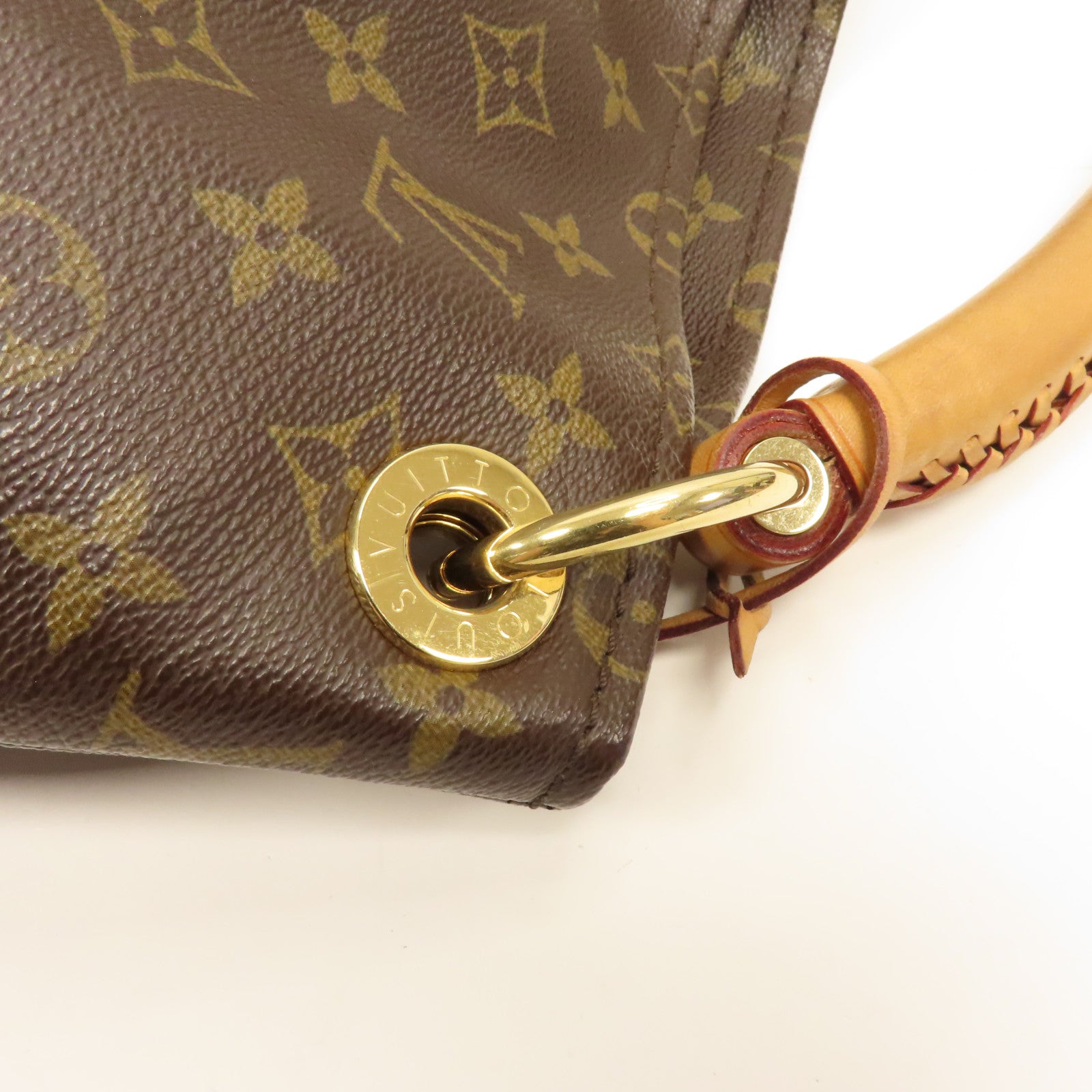 LOUIS VUITTON Monogram Artsy GM金扣肩背袋啡色
