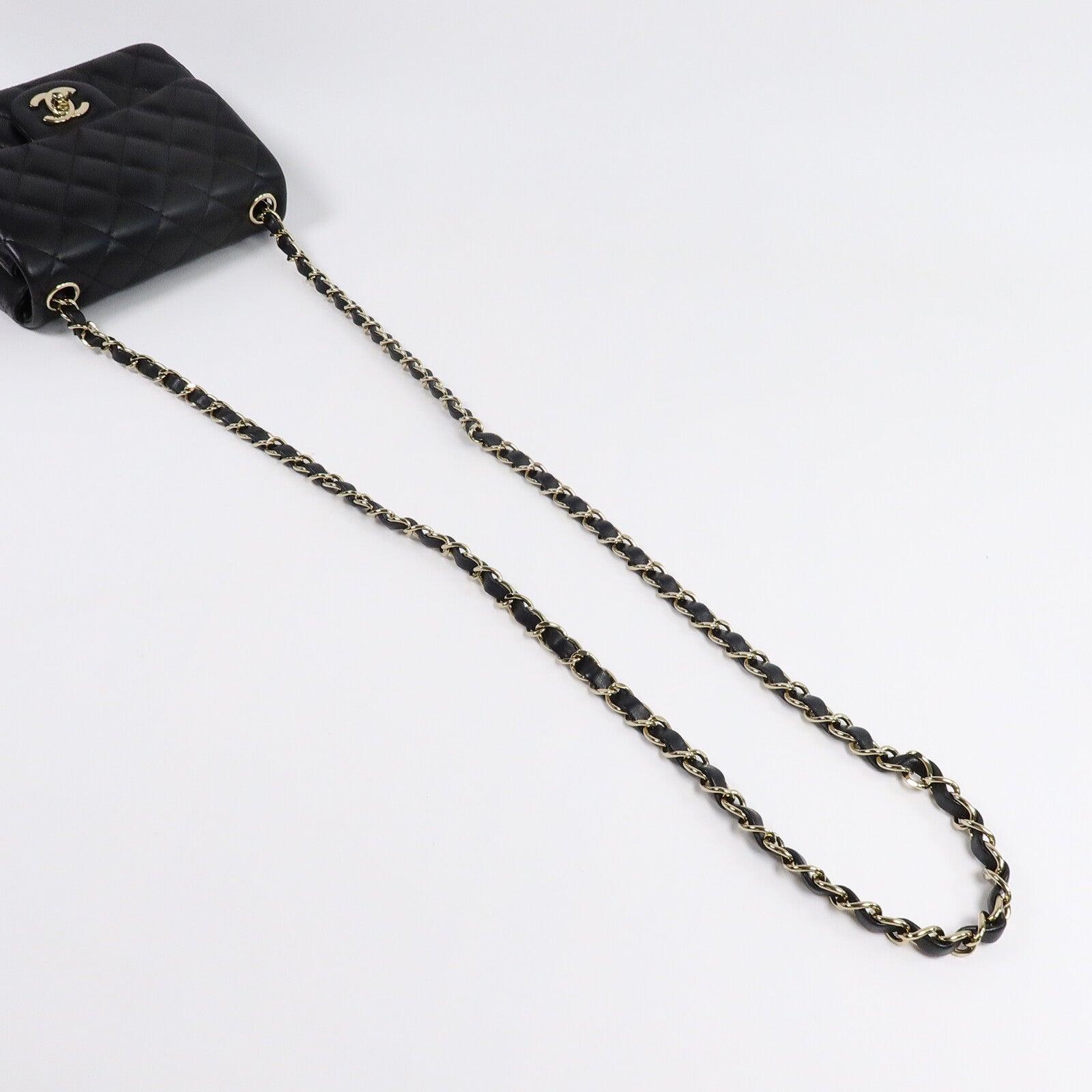 CHANEL 牛皮皮革Mini Classic 17鏈帶肩背袋