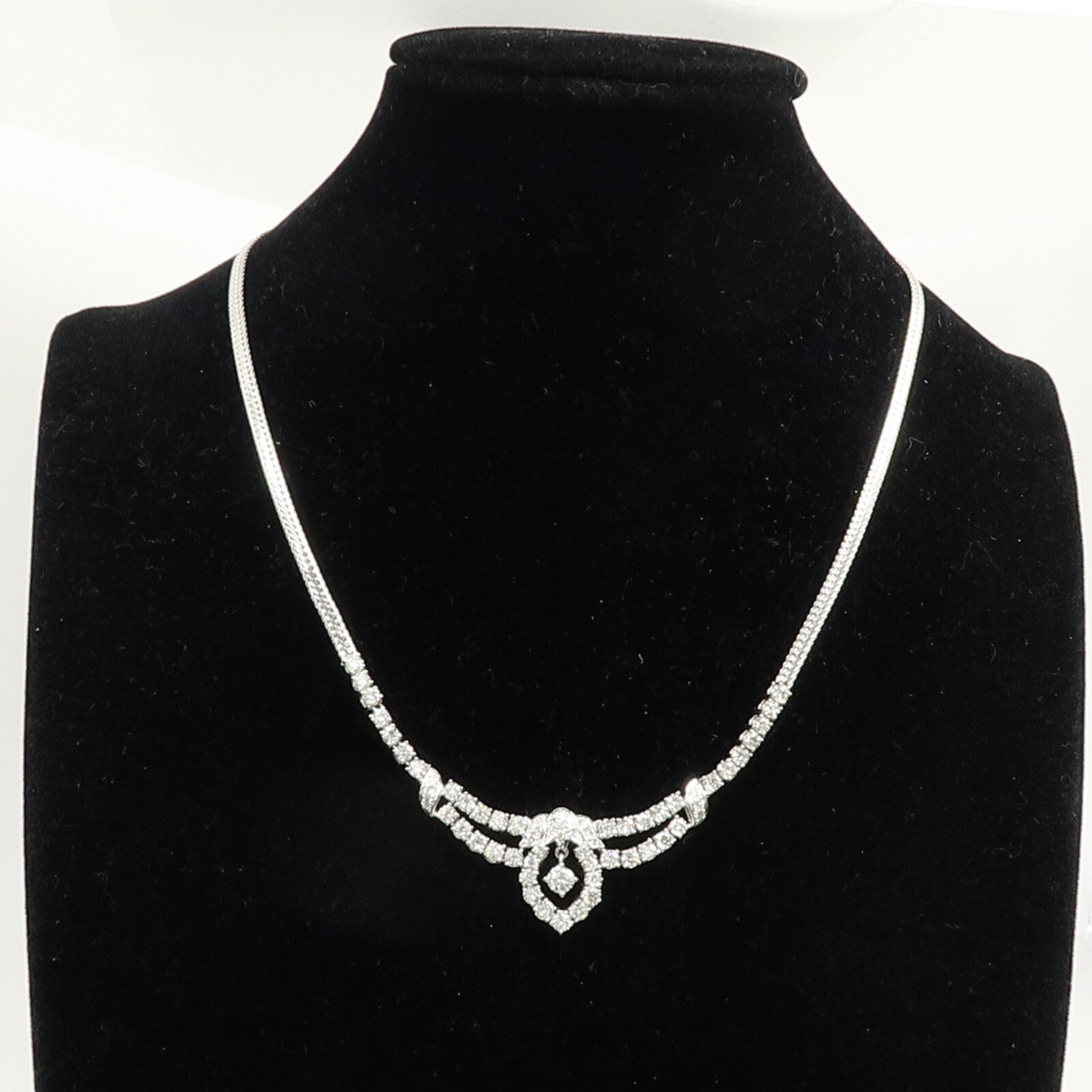 JEWELRY 18K白金Diamond Necklace鑽石項鍊
