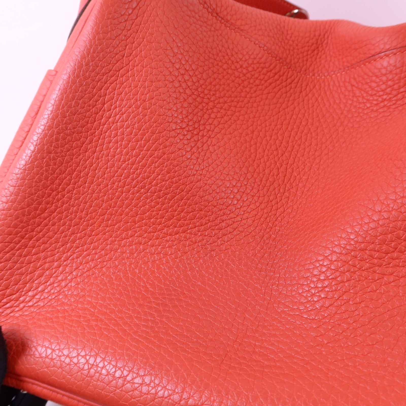 HERMES Clemence皮革Lindy 30銀扣手挽肩背兩用袋Rose Jaipur