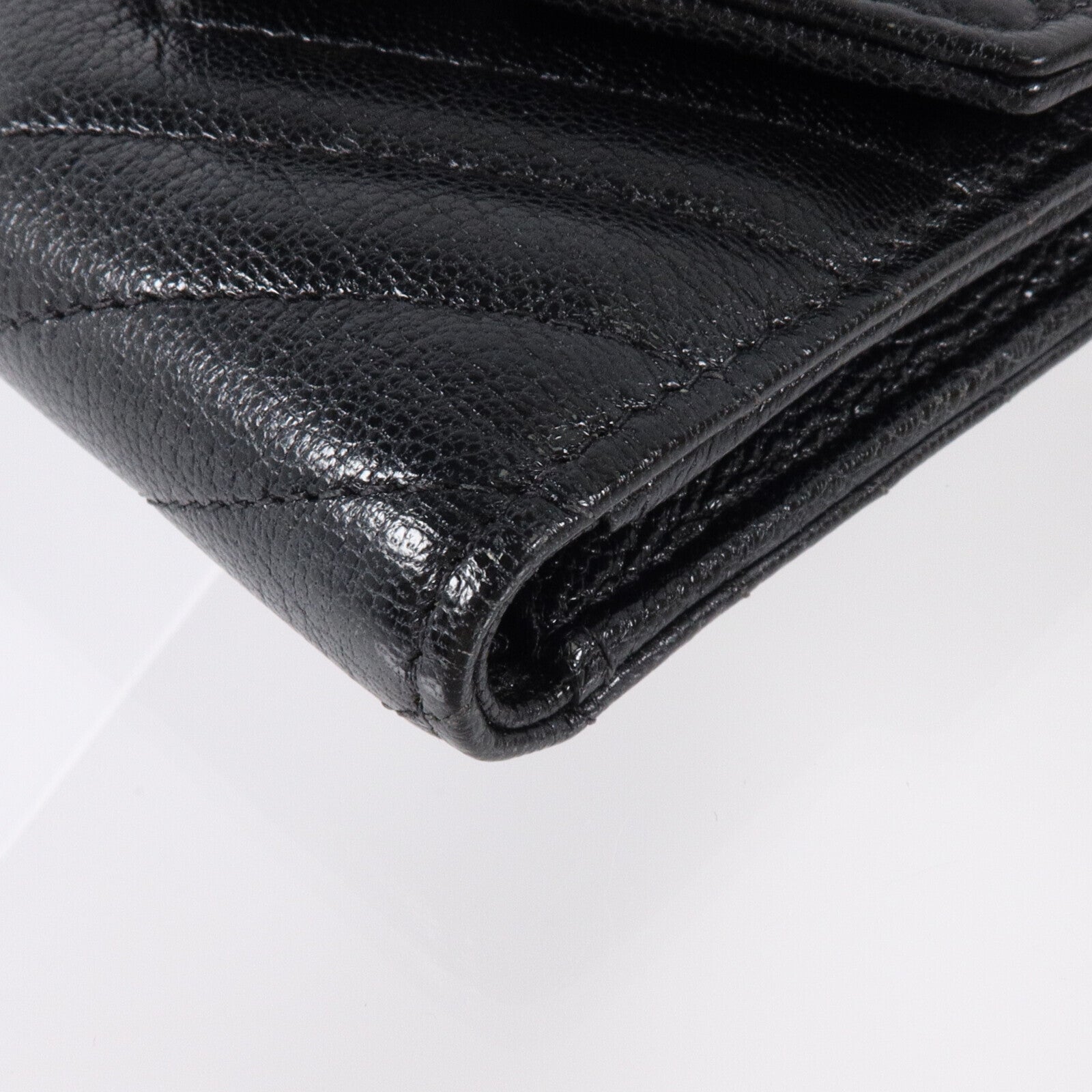 CHANEL 牛皮皮革Small Flap Wallet金扣錢包