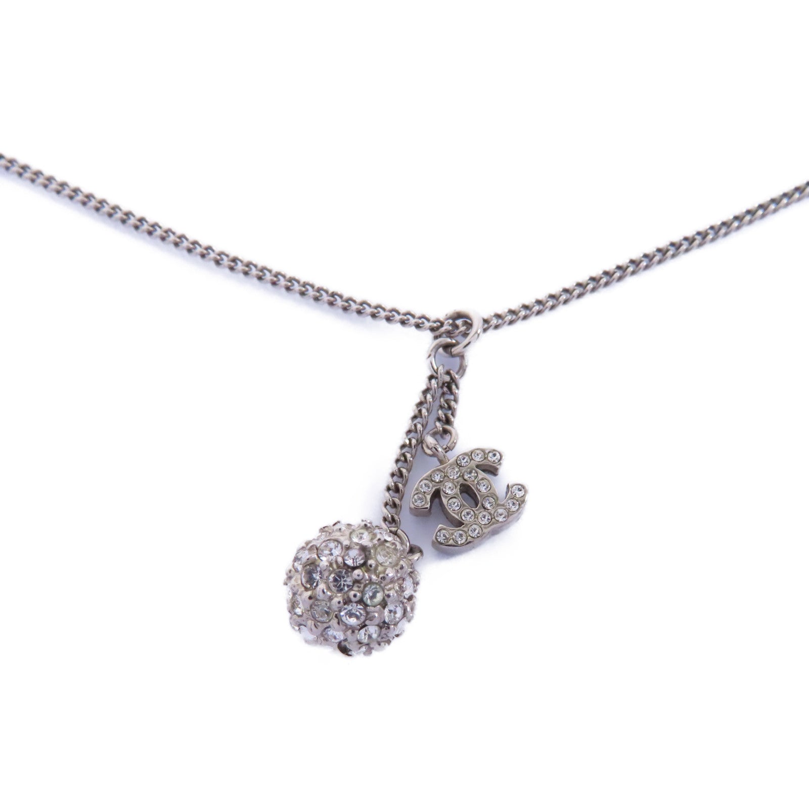 CHANEL PVC/金屬Necklace項鍊透明/銀色