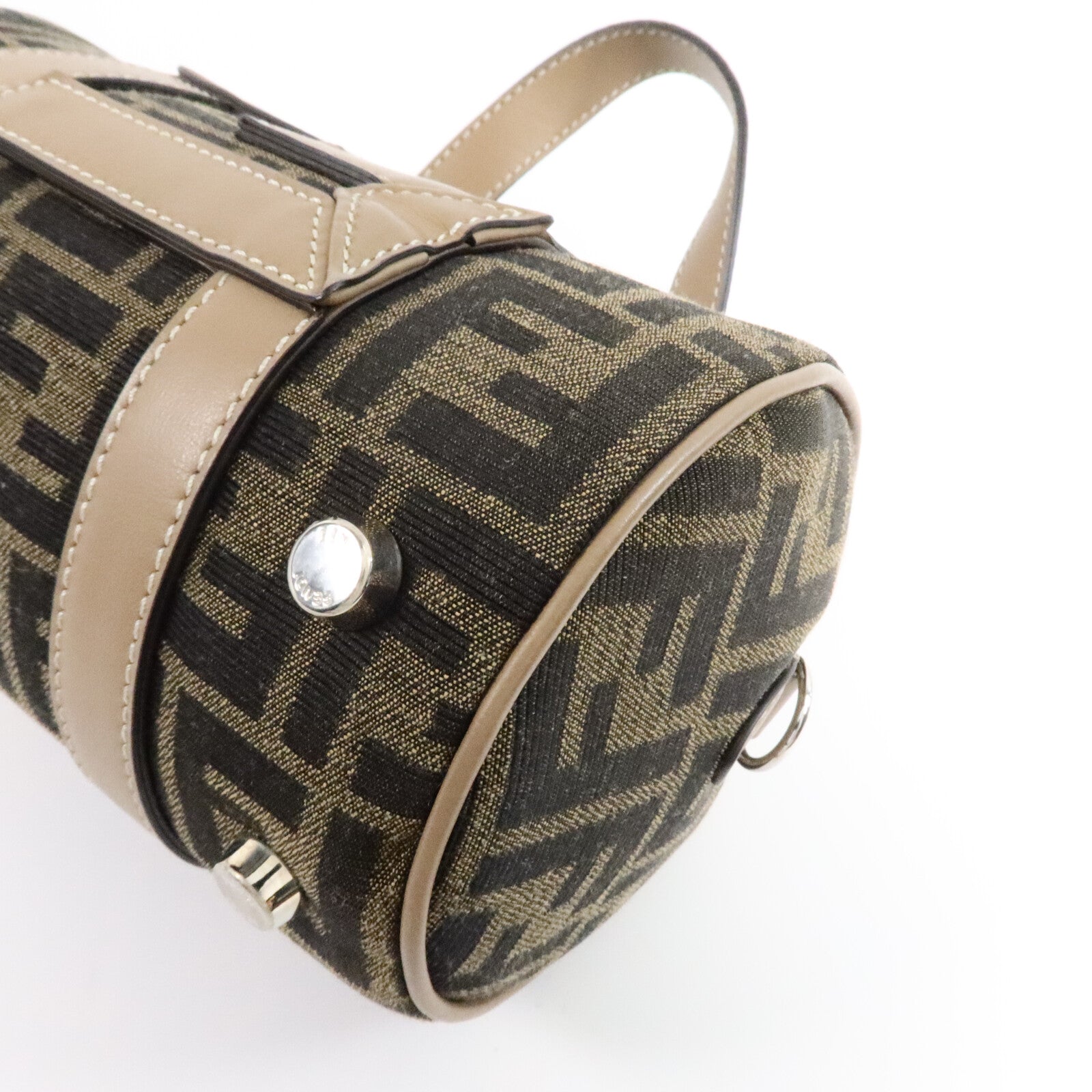 FENDI 帆布Zucca Small Boston手挽肩背兩用袋