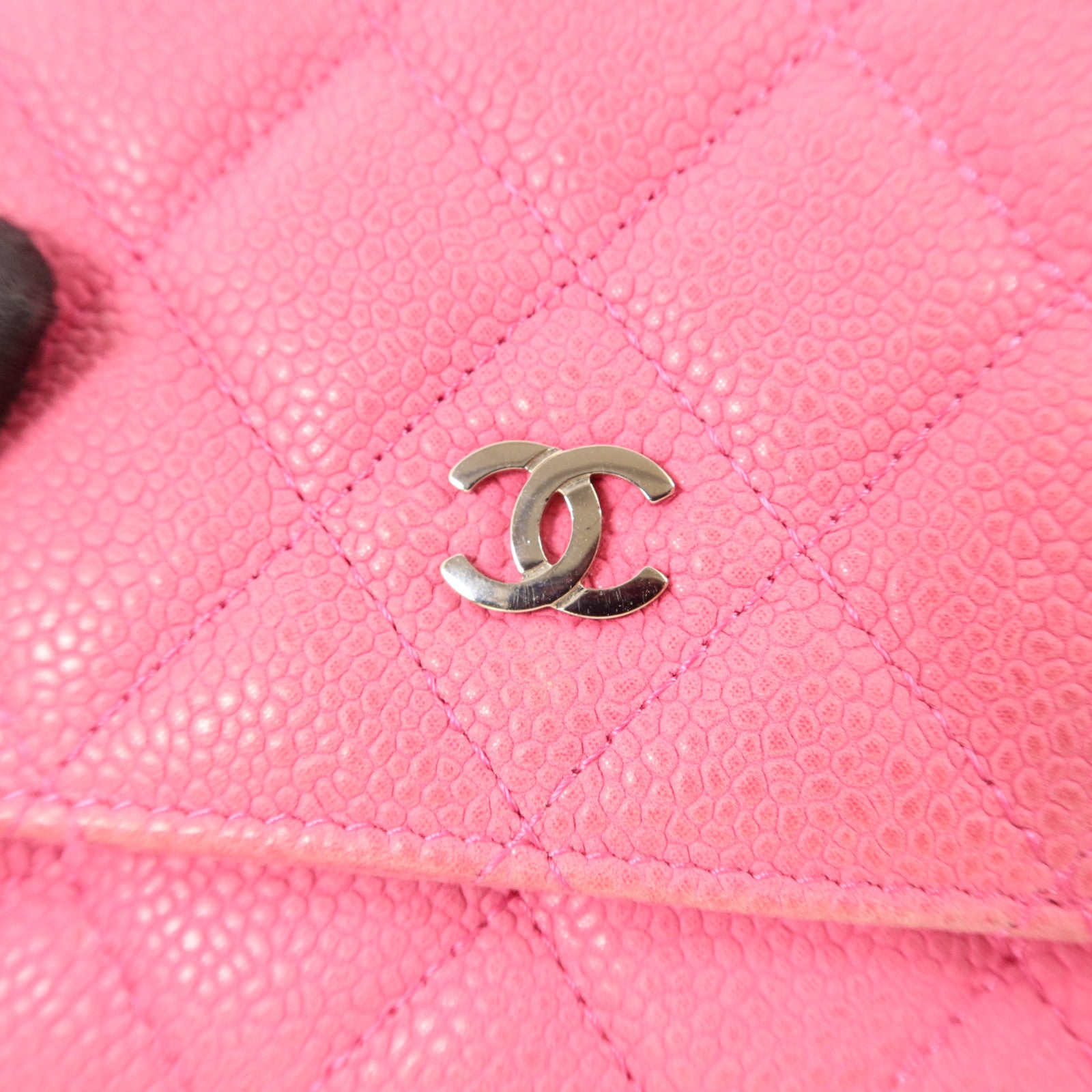 CHANEL 牛皮皮革Wallet On Chain銀扣鏈帶肩背袋