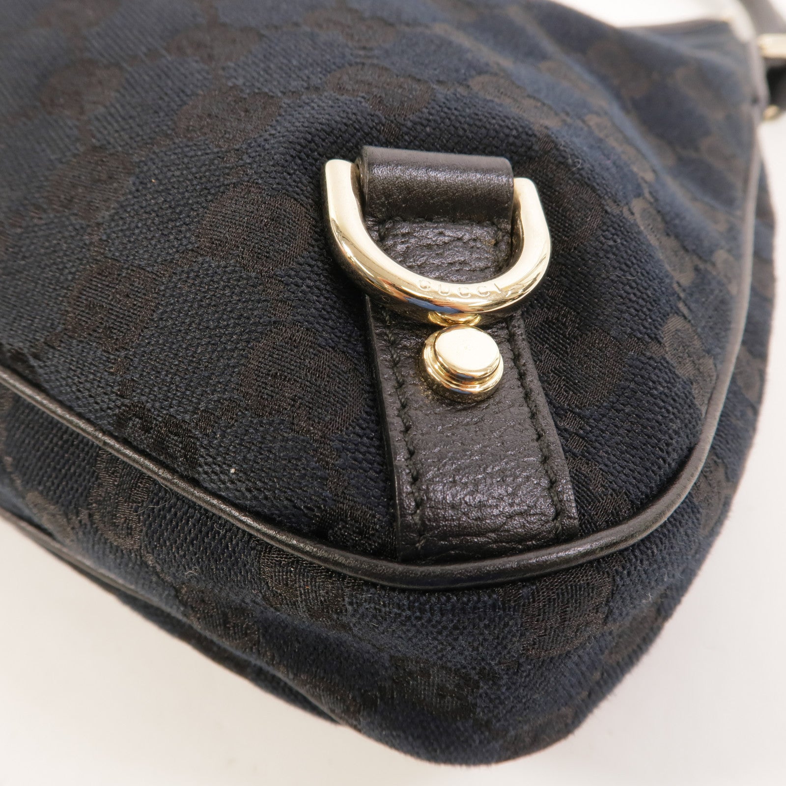 GUCCI 帆布Abbey GG手挽袋