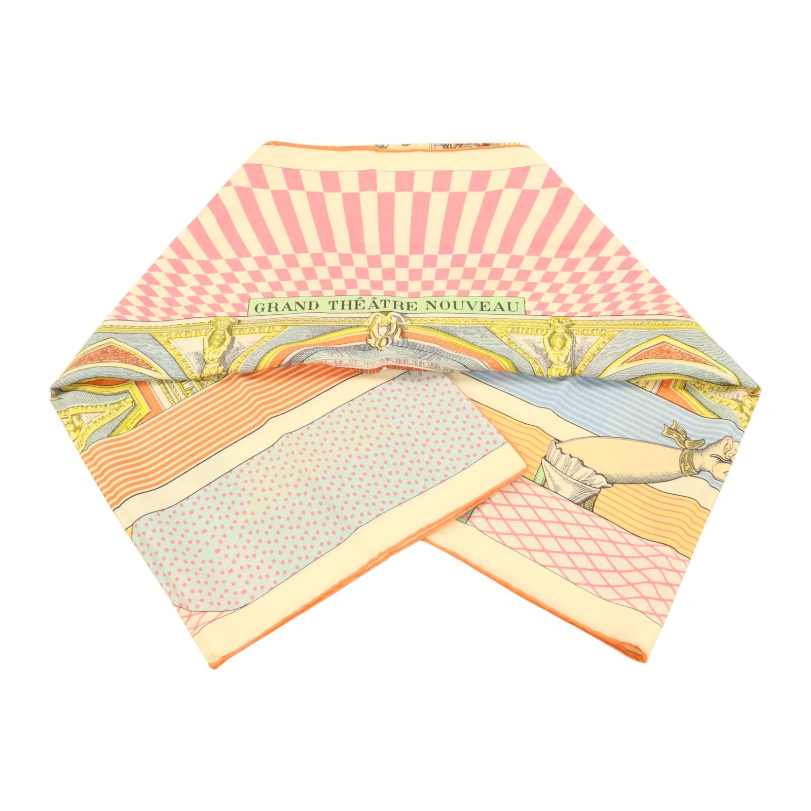 HERMES 羊絨/絲質Scarf 140x140絲巾