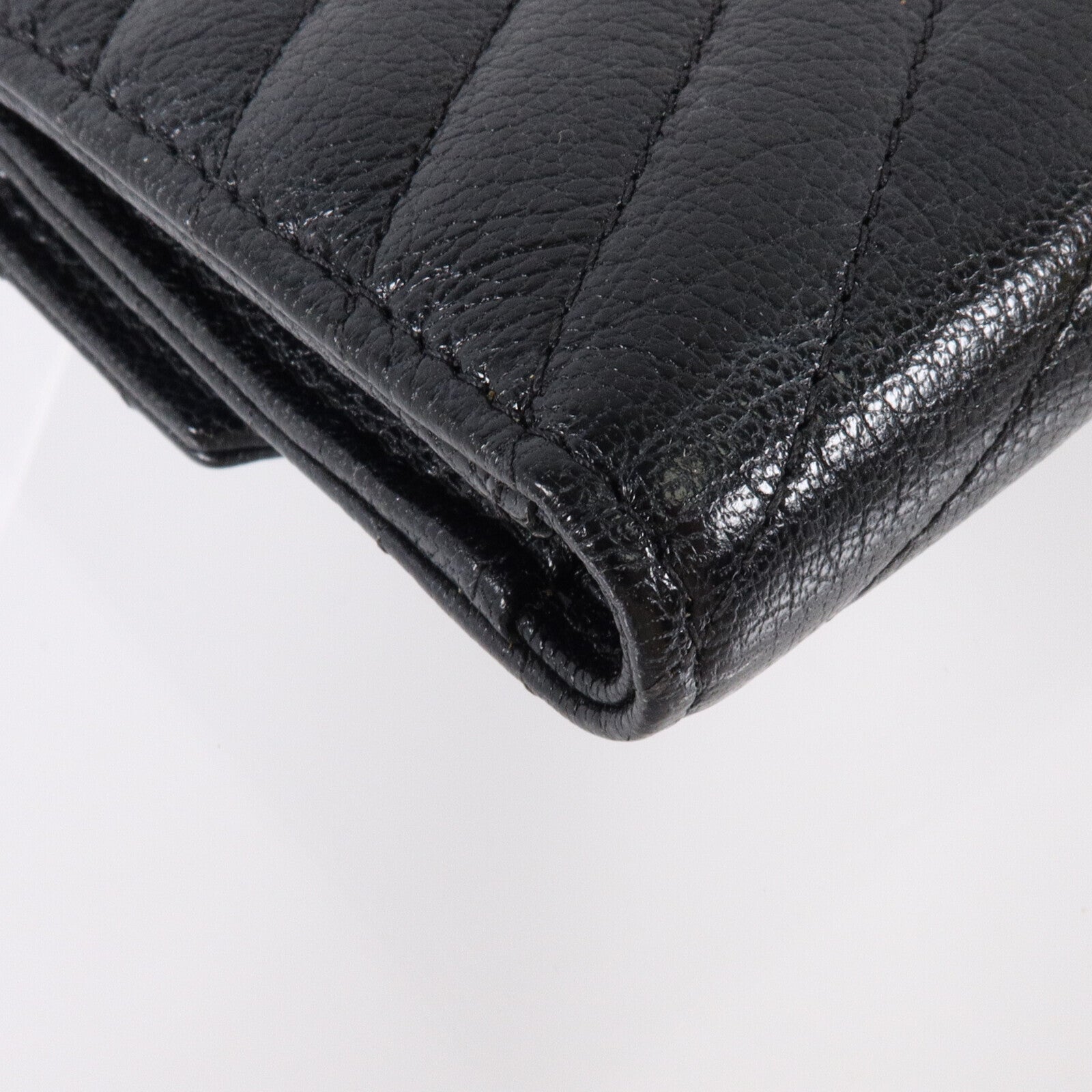 CHANEL 牛皮皮革Small Flap Wallet金扣錢包