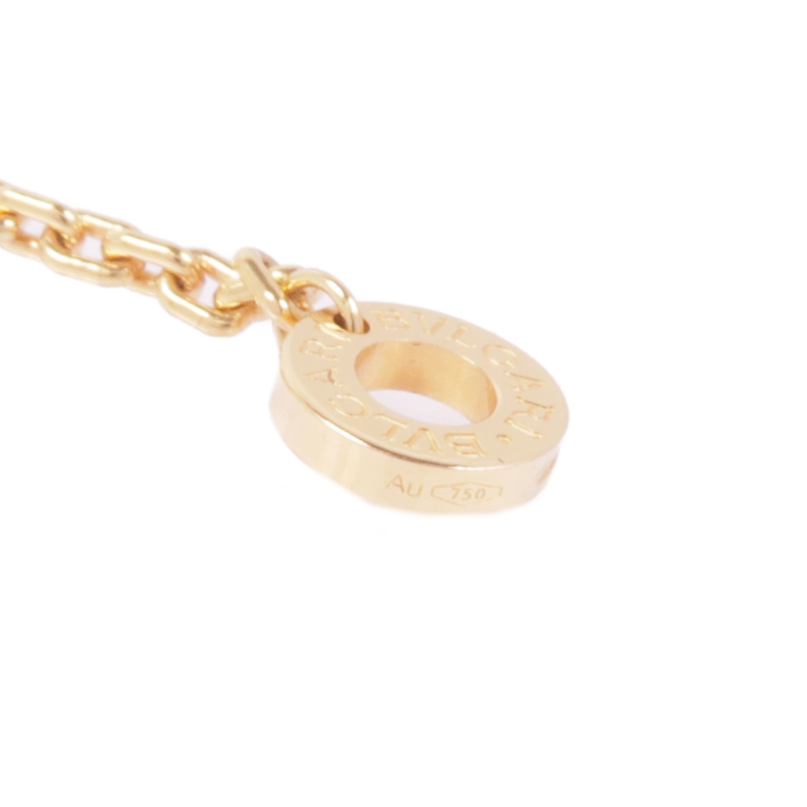 BVLGARI 18K玫瑰金Serpenti Viper Necklace瑪瑙/鑽石項鍊