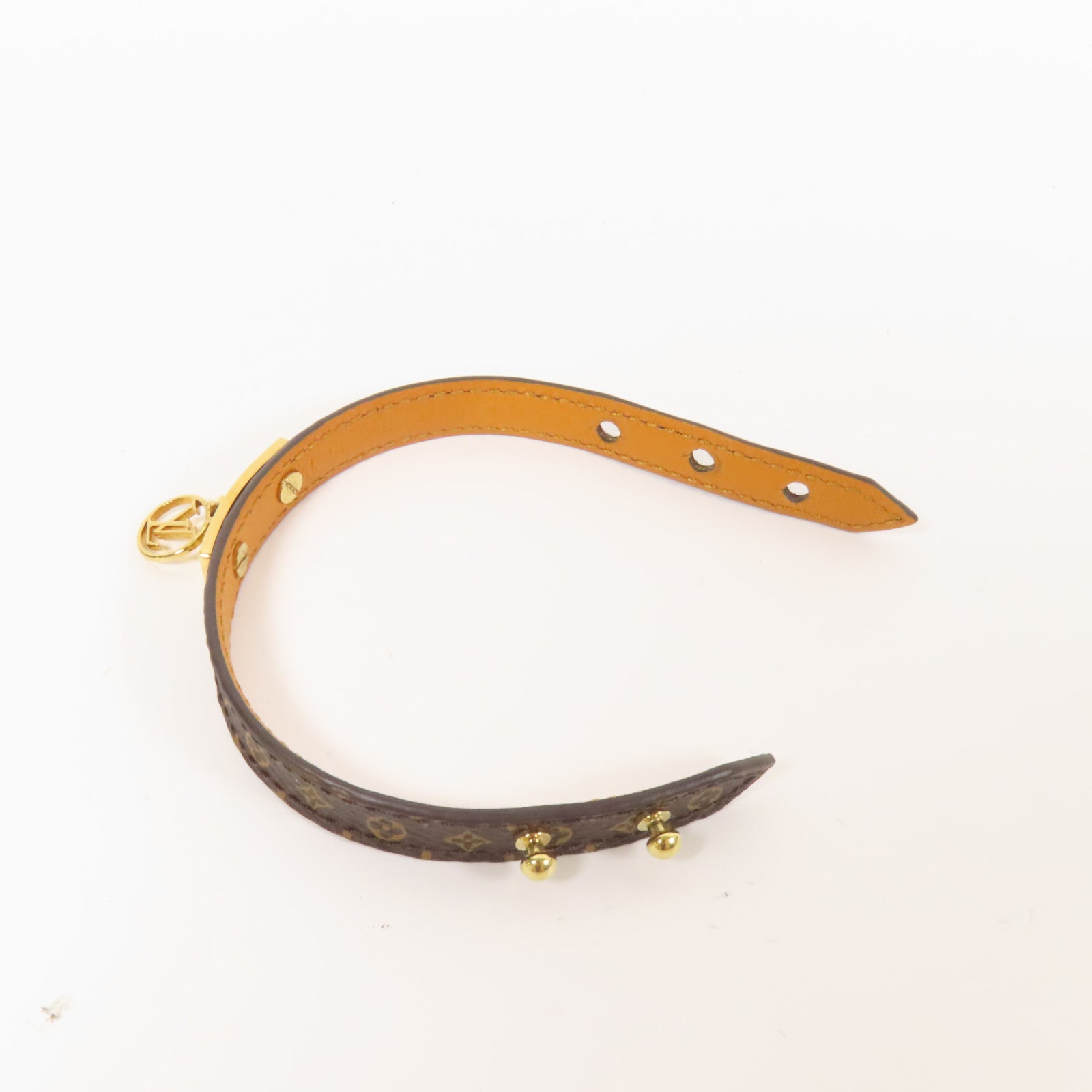 LOUIS VUITTON Monogram Logo Mania Bracelet金扣手鐲