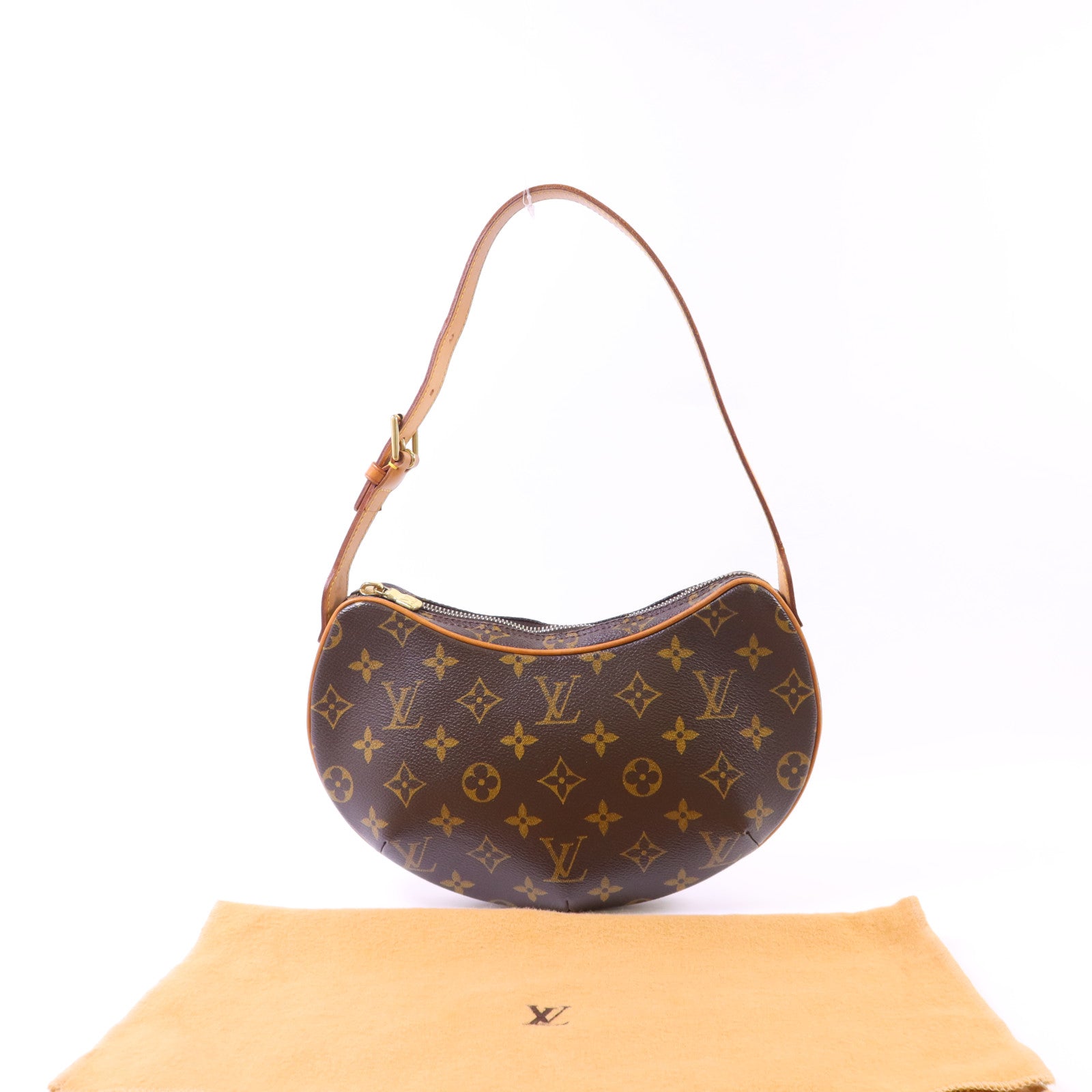 LOUIS VUITTON Monogram Pochette Croissant金扣肩背袋