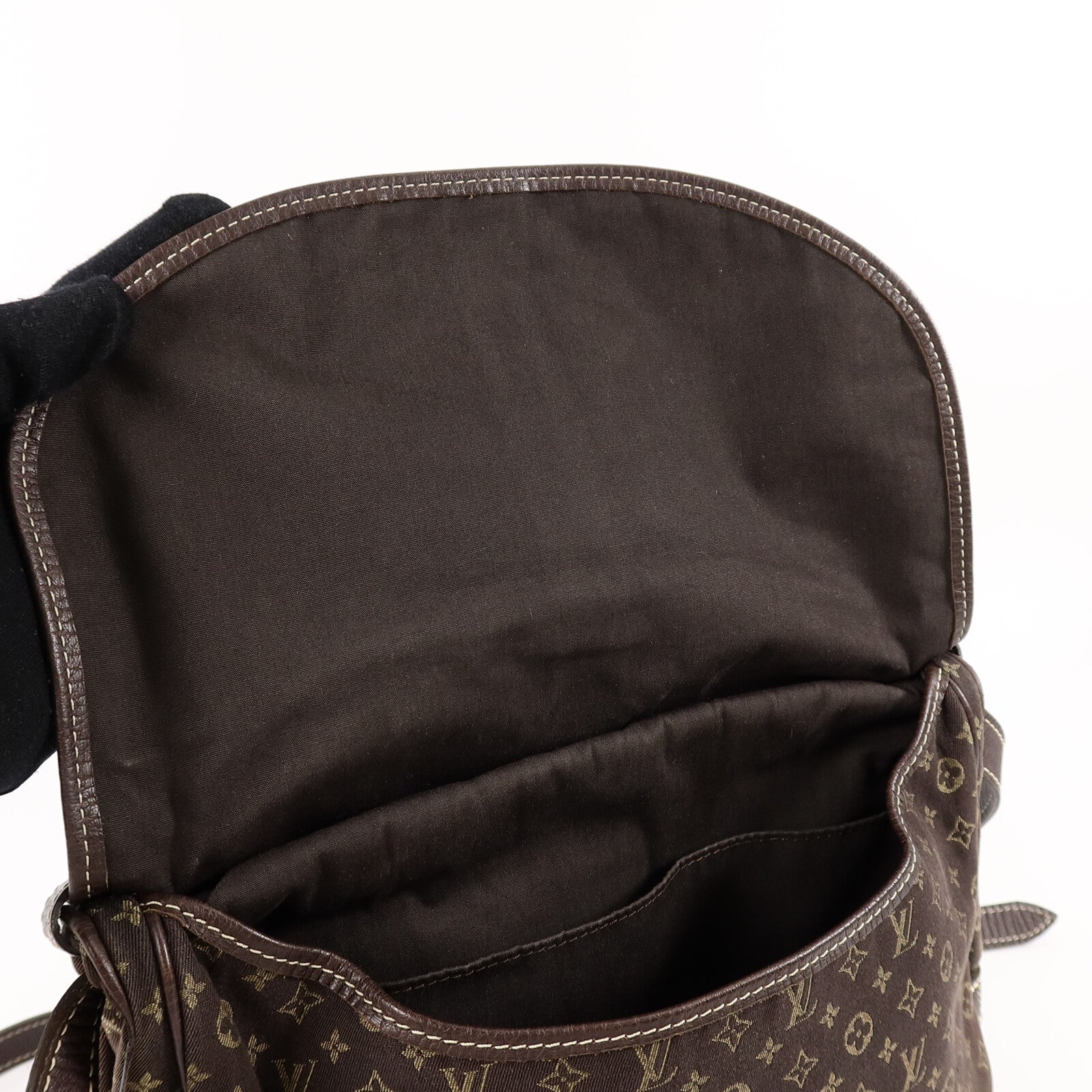 LOUIS VUITTON Monogram Mini Lin Saumur 30肩背袋