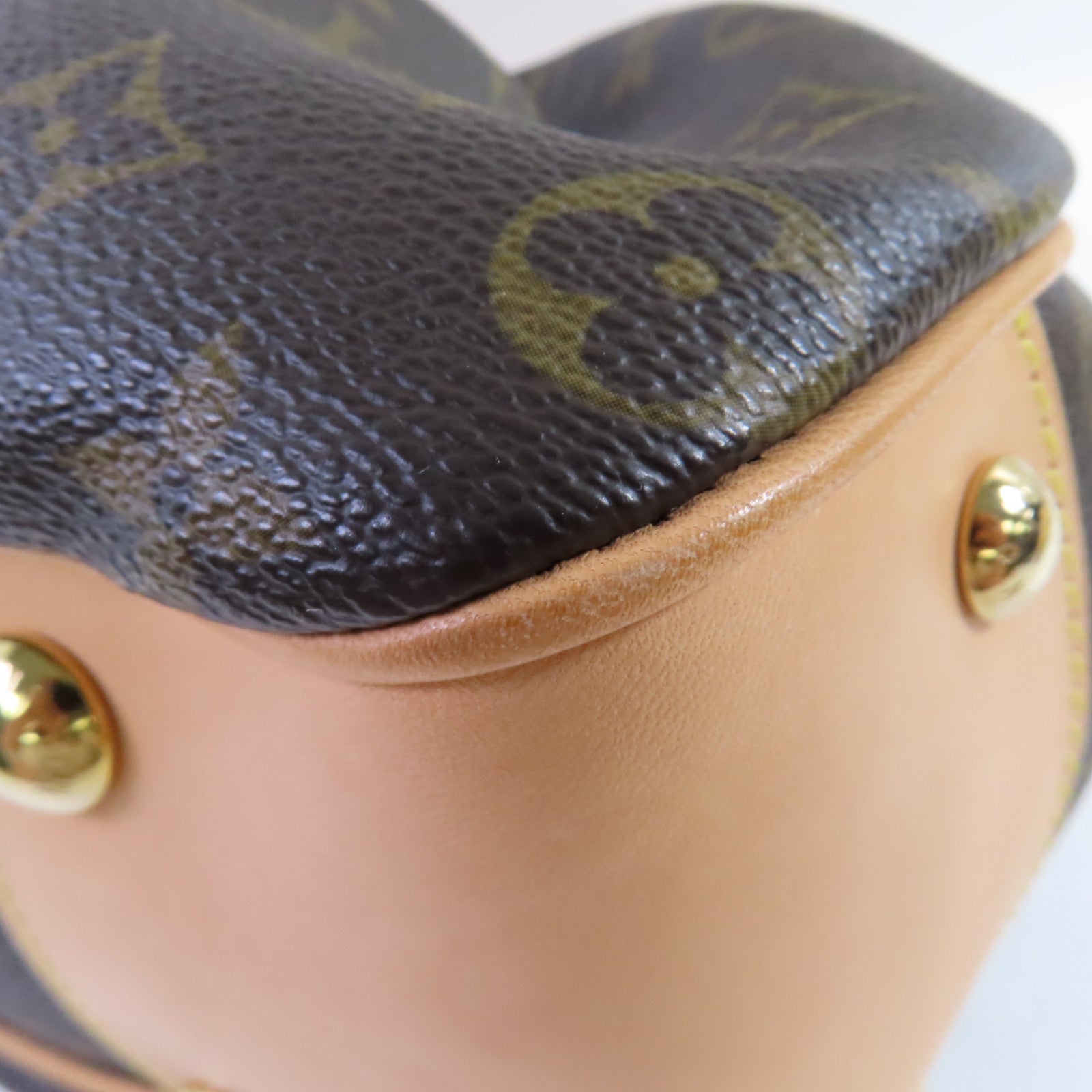 LOUIS VUITTON 【激減優惠】Monogram Boetie PM Hand Bag金扣手挽袋啡色