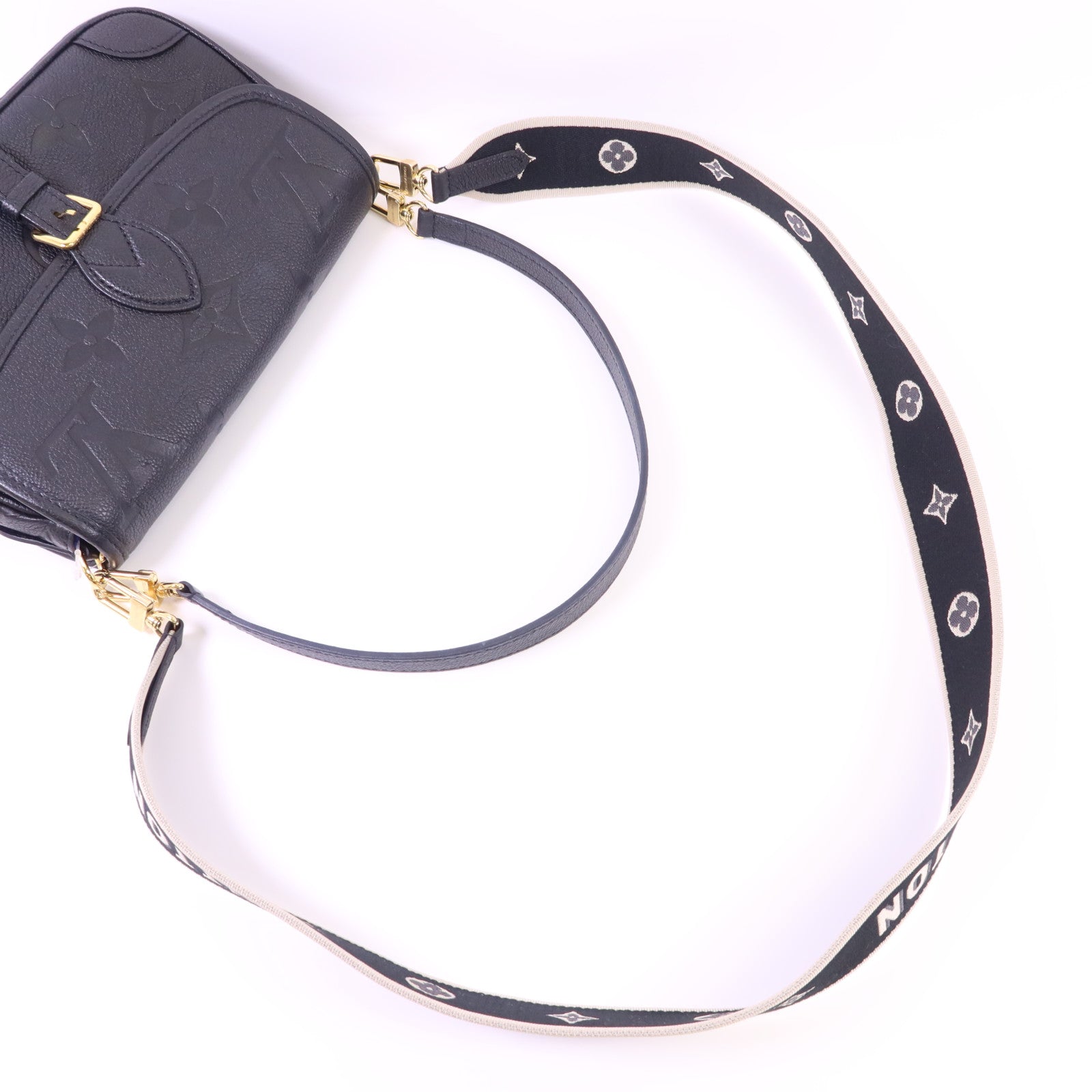 LOUIS VUITTON Monogram Empreinte Diane金扣手挽肩背兩用袋