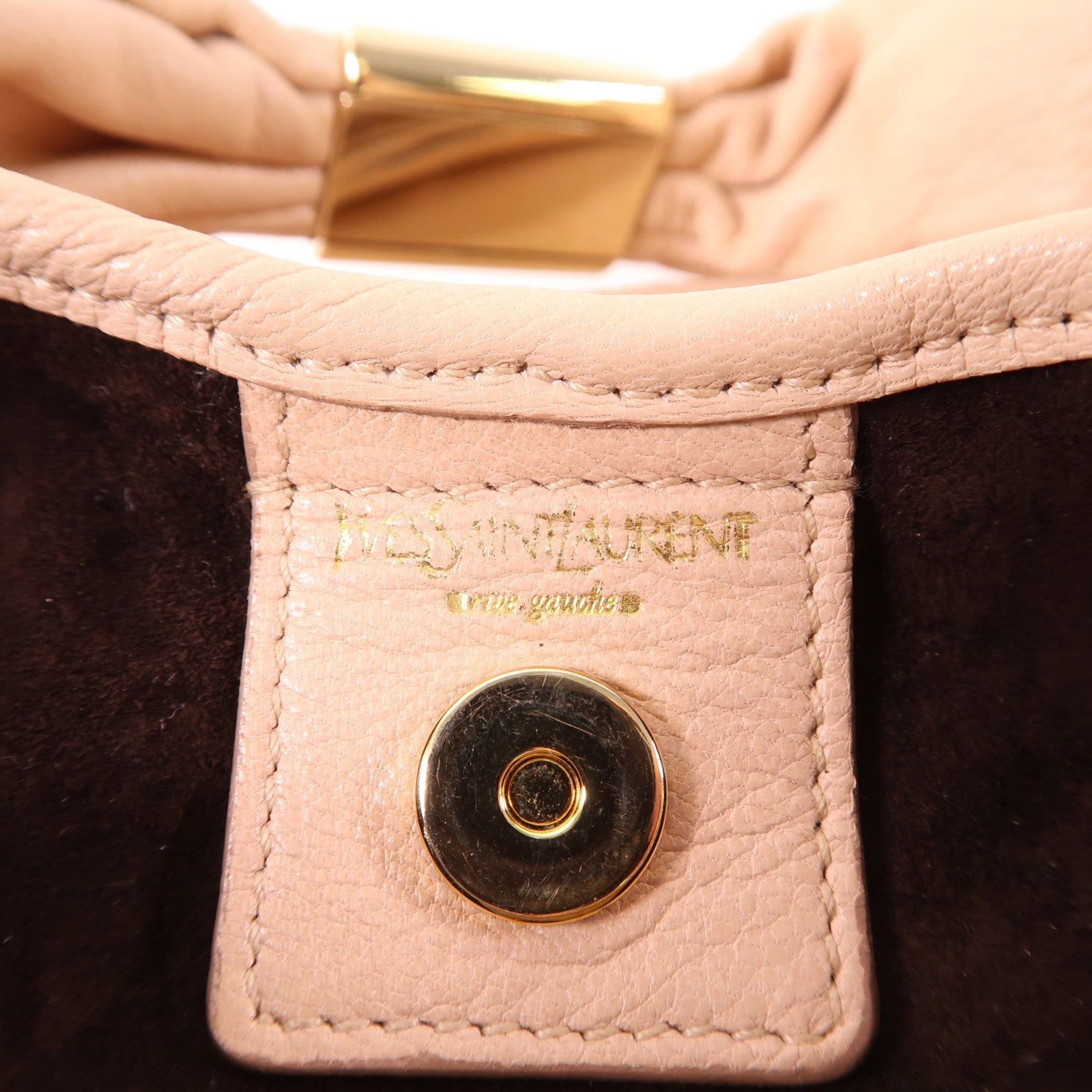 YVES SAINT LAURENT 皮革Saint Tropez Bag金扣手挽袋