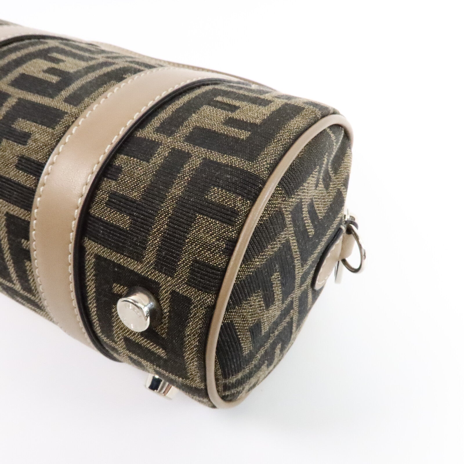 FENDI 帆布Zucca Small Boston手挽肩背兩用袋