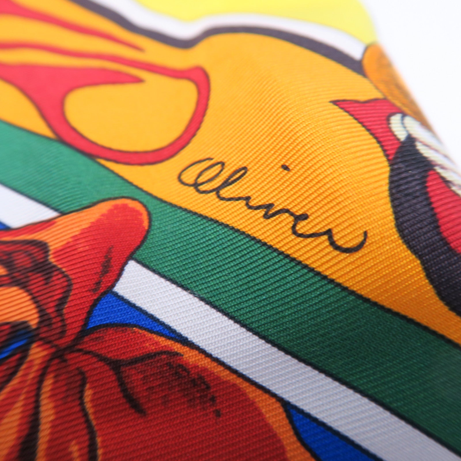 HERMES 【激減優惠】絲質Scarf絲巾黃色