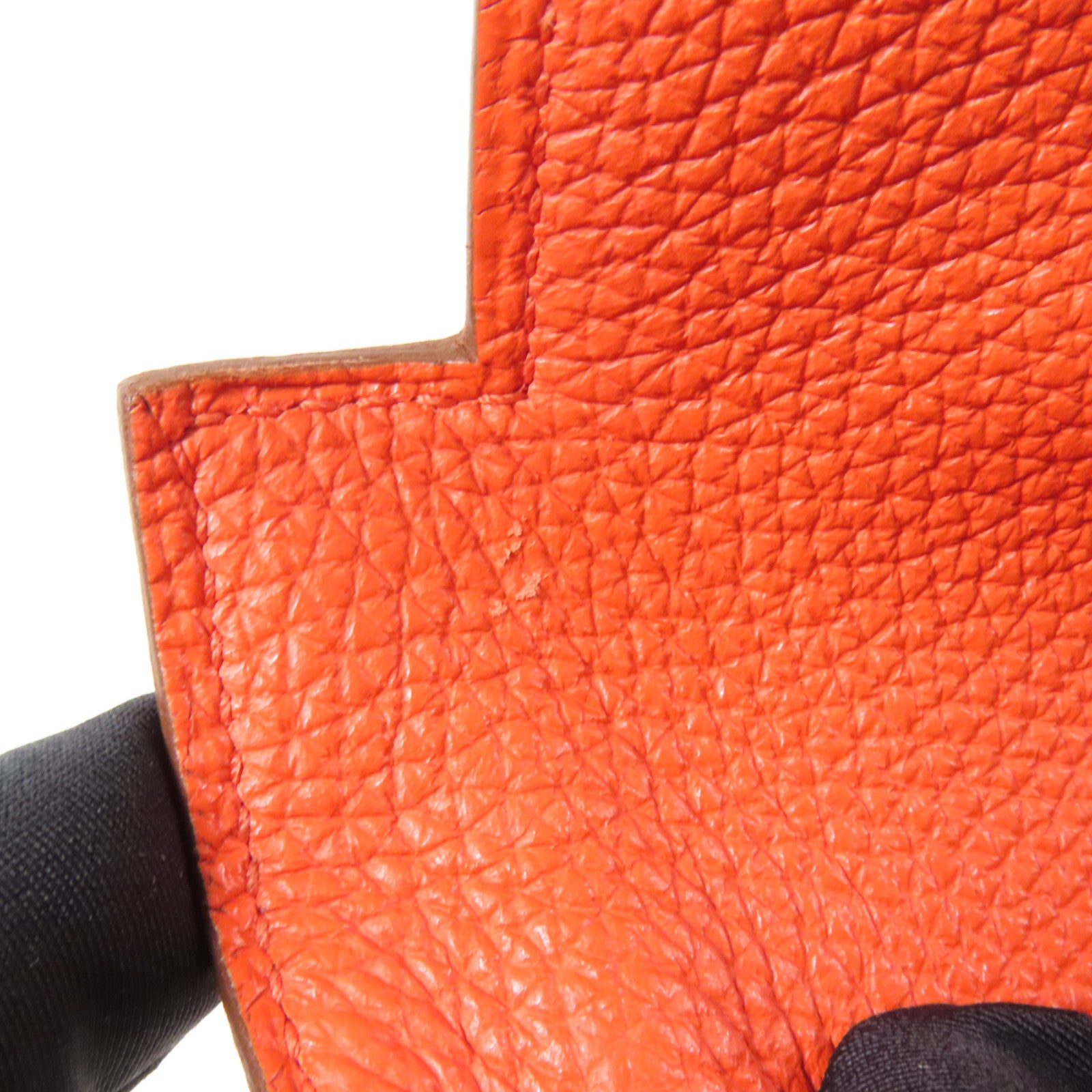 HERMES Togo皮革Kelly 35金扣手挽肩背兩用袋Capucine