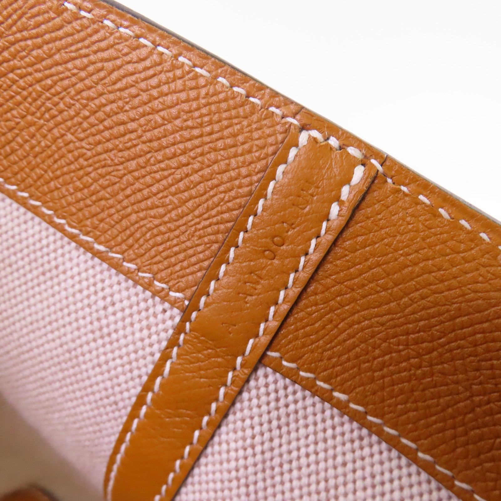 HERMES Epsom皮革/Evercolor皮革Maxi Box Tote Bag銀扣手挽袋Gold金棕色