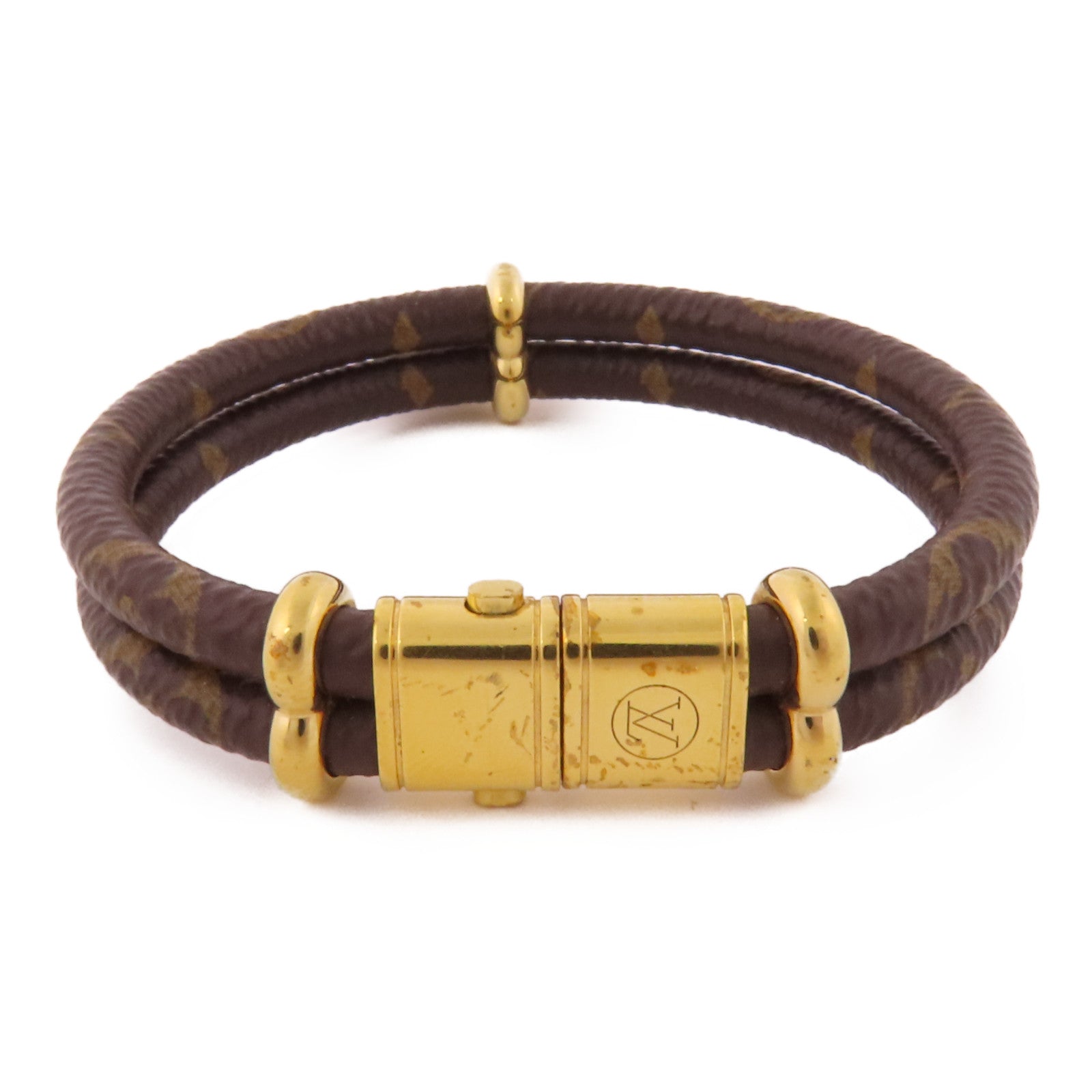 LOUIS VUITTON Monogram Keep It Twice Bracelet金扣手鐲
