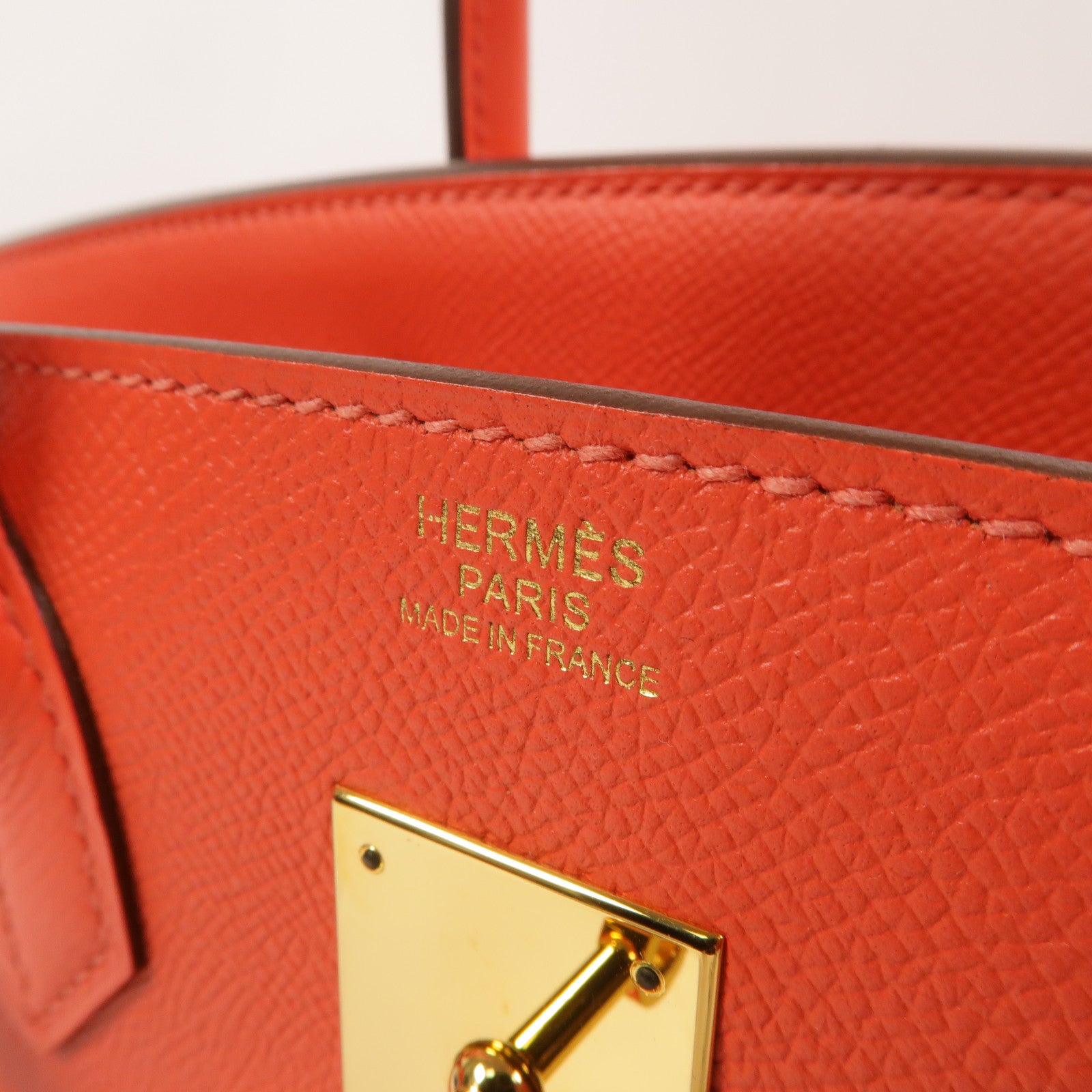 HERMES Epsom皮革Birkin 30手挽袋Rose Jaipur