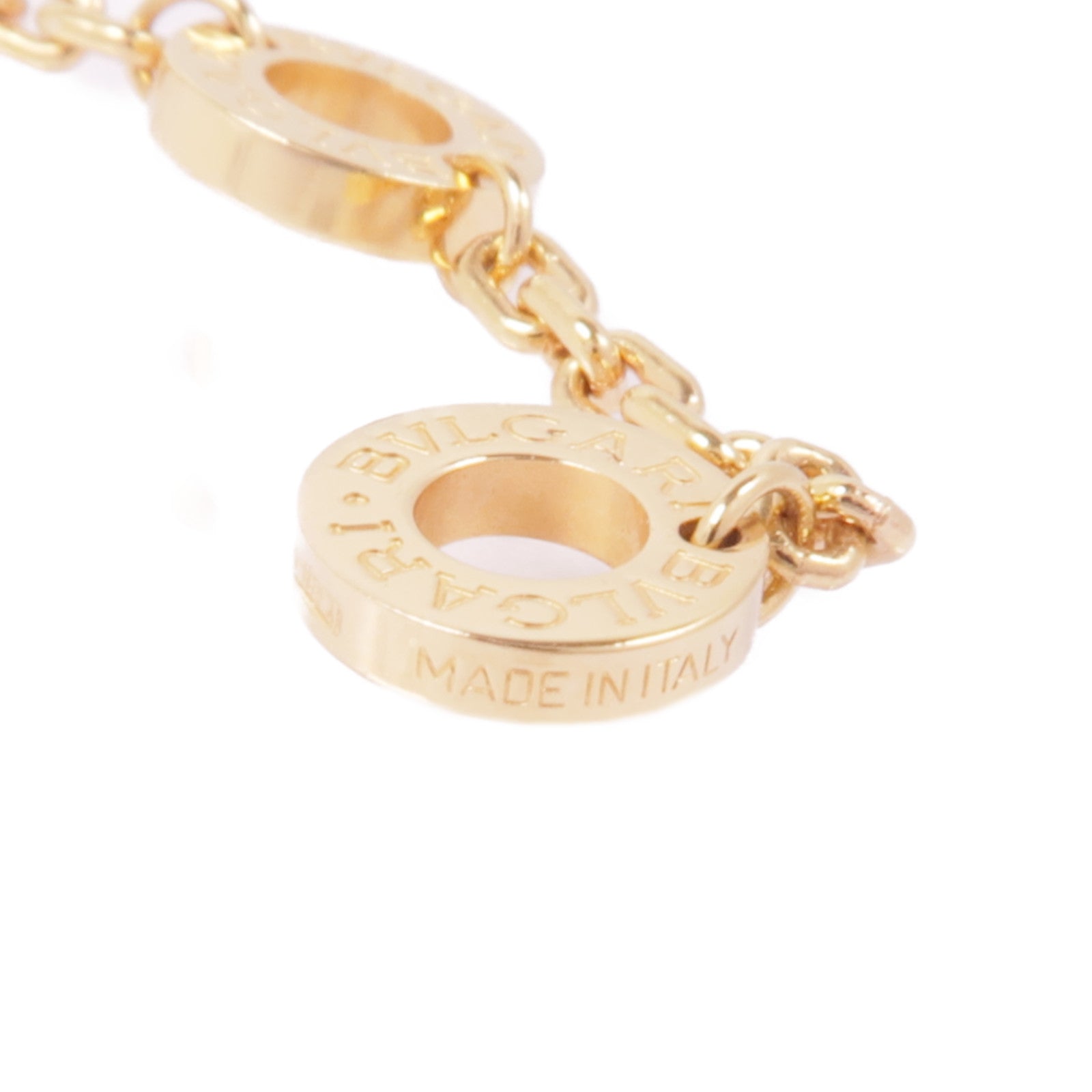 BVLGARI 18K玫瑰金Serpenti Viper Necklace瑪瑙/鑽石項鍊