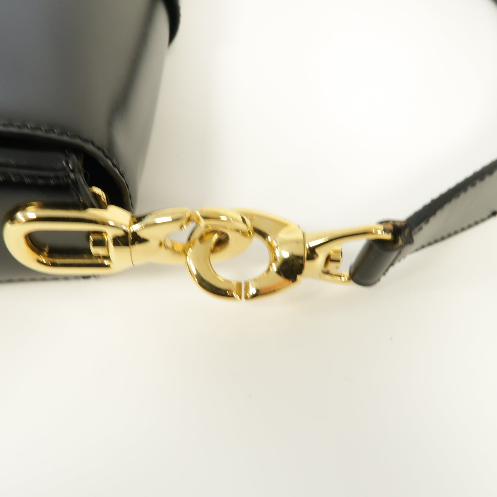 CELINE 【激減優惠】牛皮皮革Shoulder Bag金扣肩背袋黑色