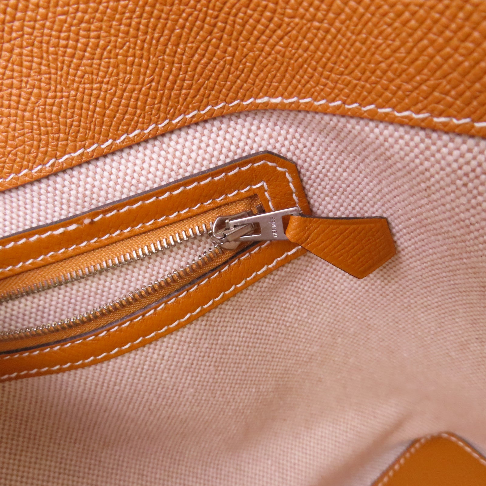 HERMES Epsom皮革/Evercolor皮革Maxi Box Tote Bag銀扣手挽袋Gold金棕色