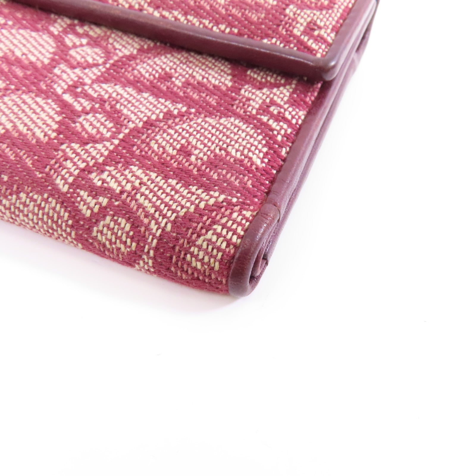 Dior 帆布Wallet金扣錢包紅色
