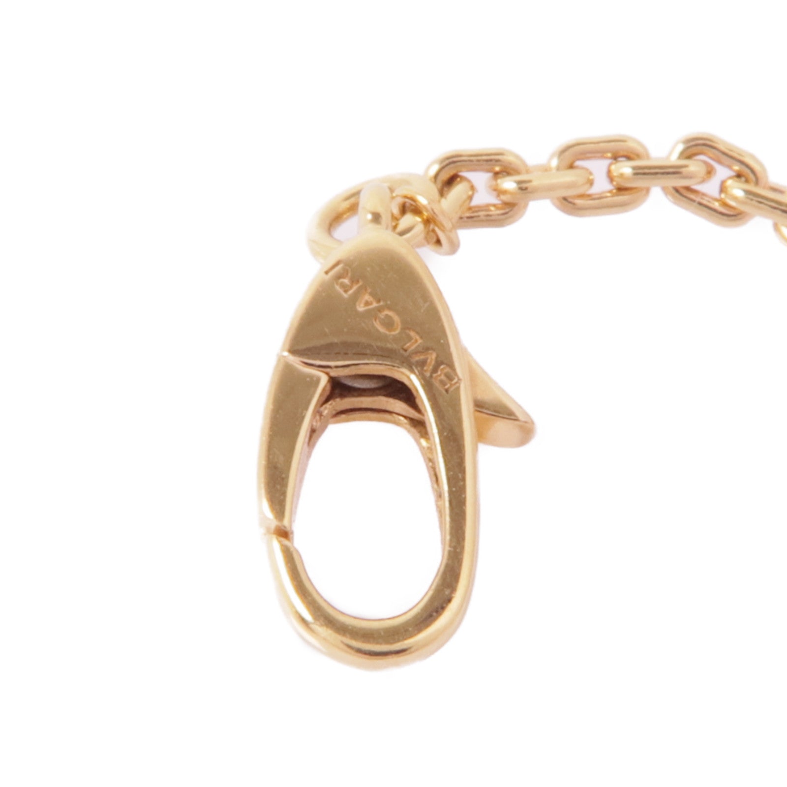 BVLGARI 18K玫瑰金Serpenti Viper Necklace瑪瑙/鑽石項鍊