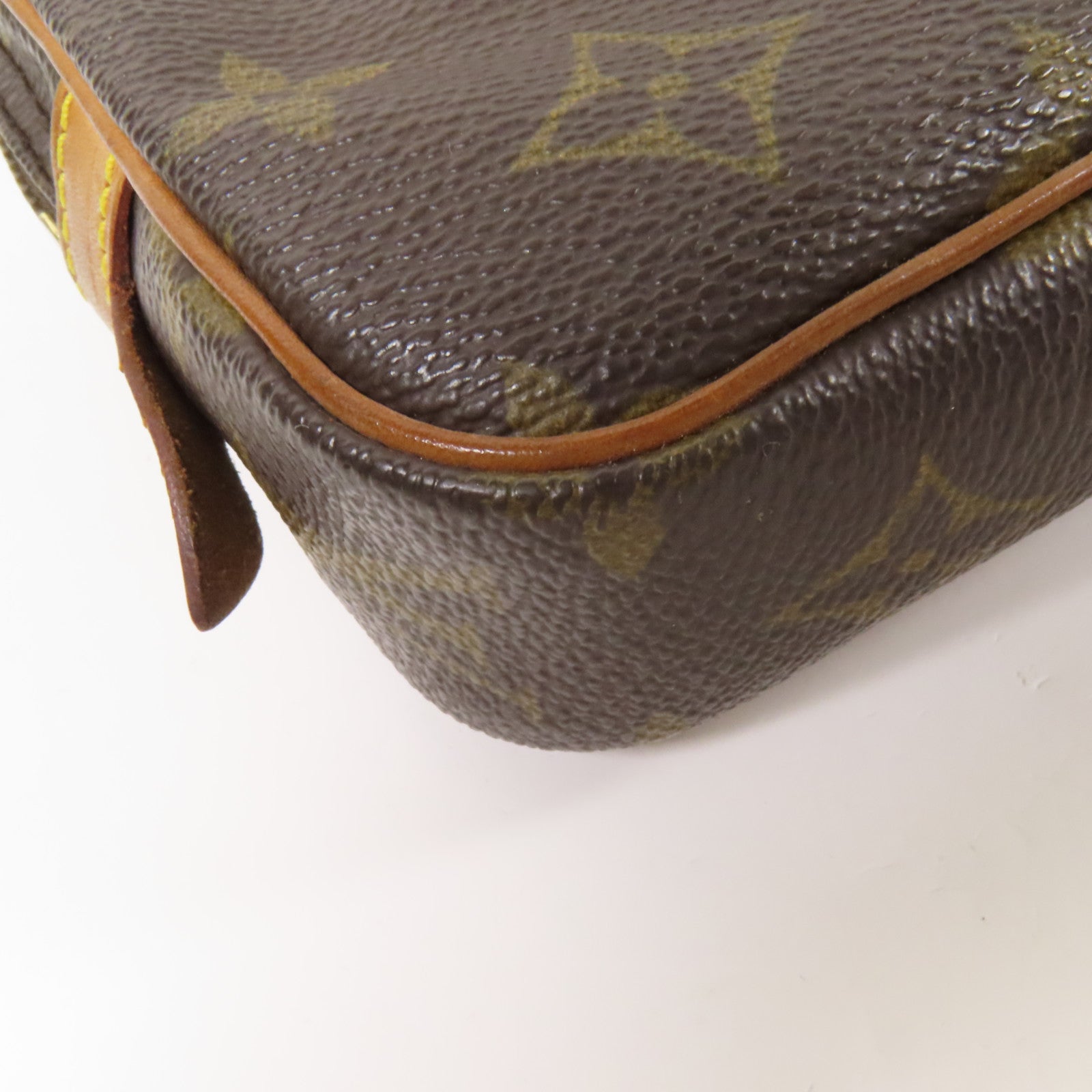 LOUIS VUITTON Monogram Marly Bandouliere金扣肩背袋棕色