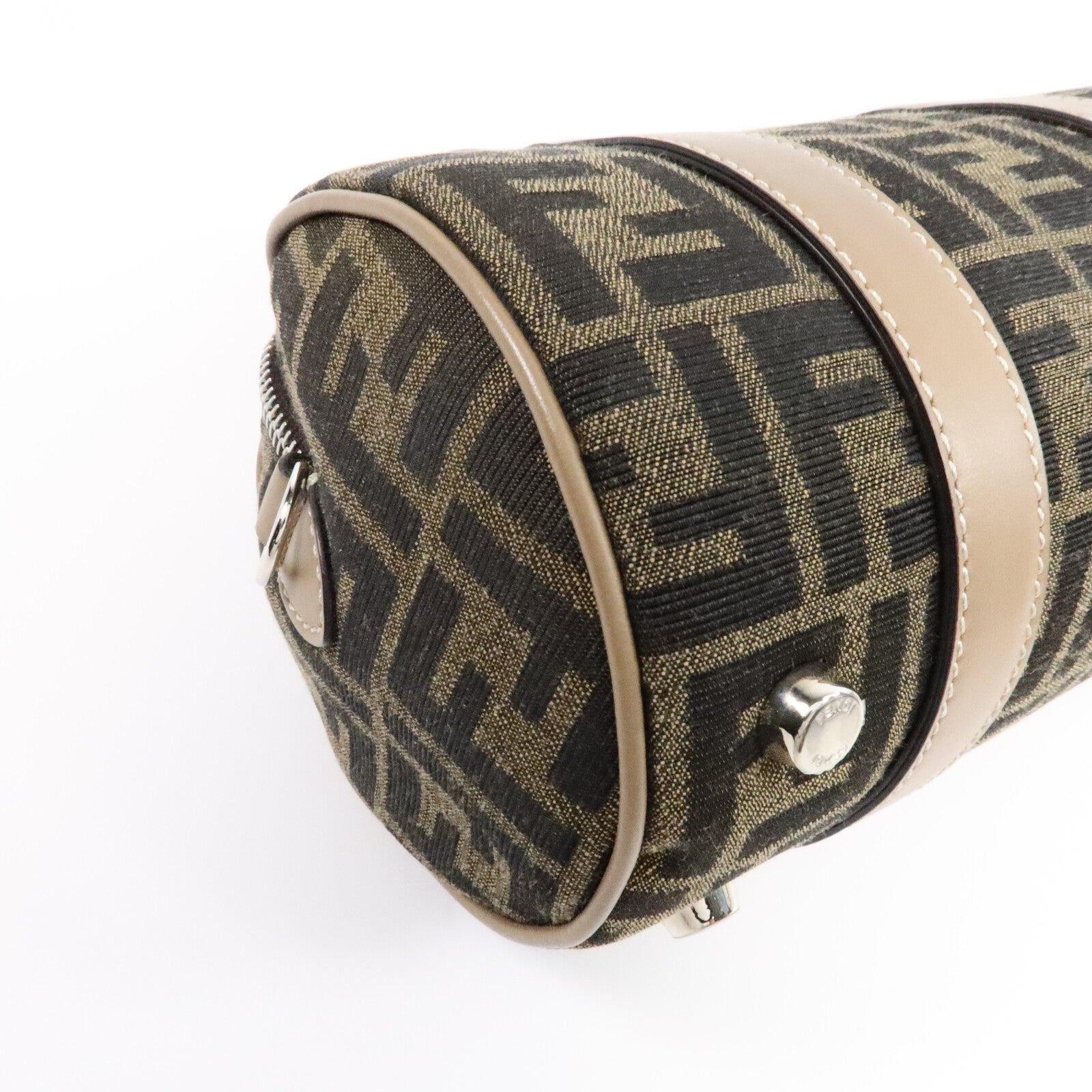 FENDI 帆布Zucca Small Boston手挽肩背兩用袋