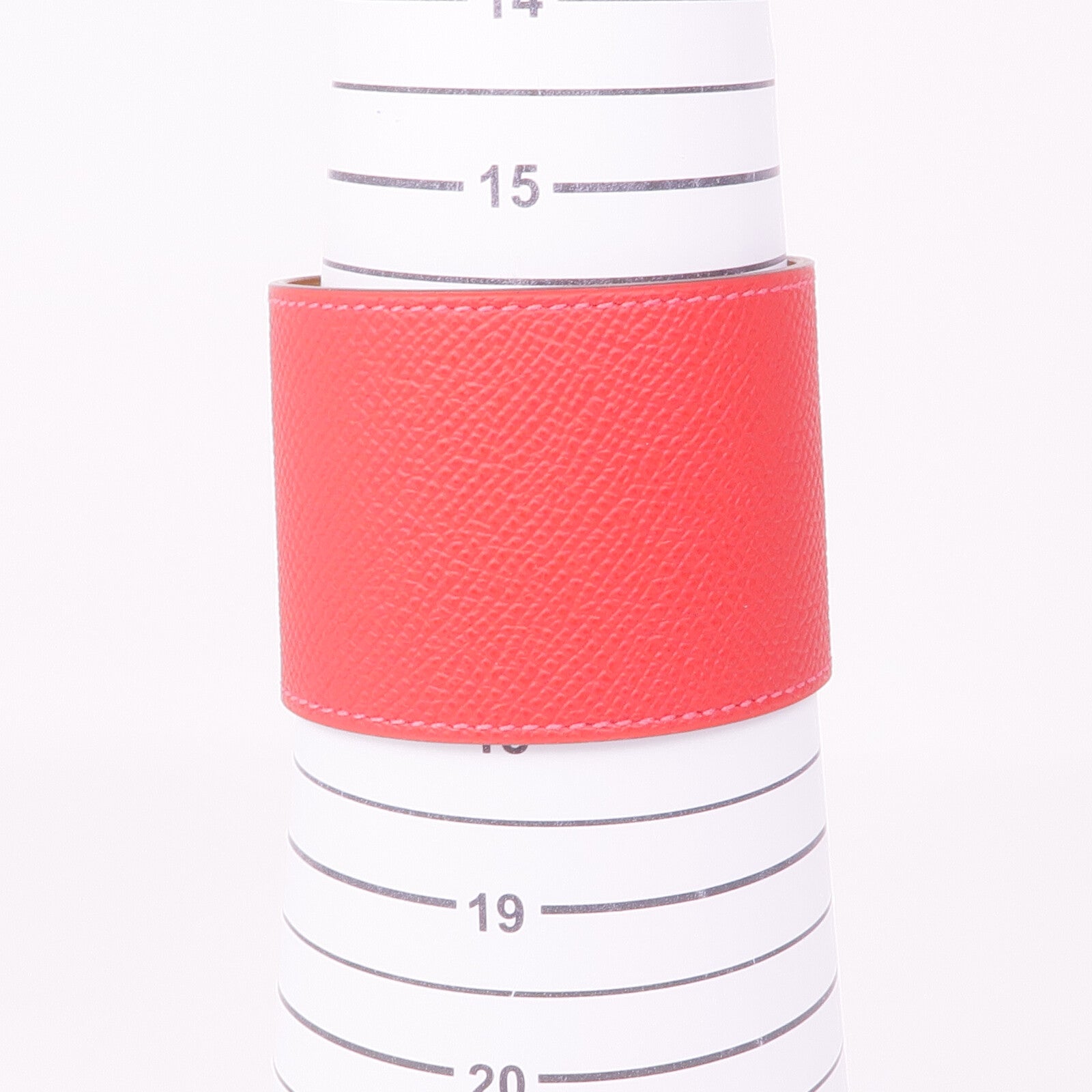 HERMES Epsom皮革Kelly Dog Extreme金扣手帶Rouge Casaque