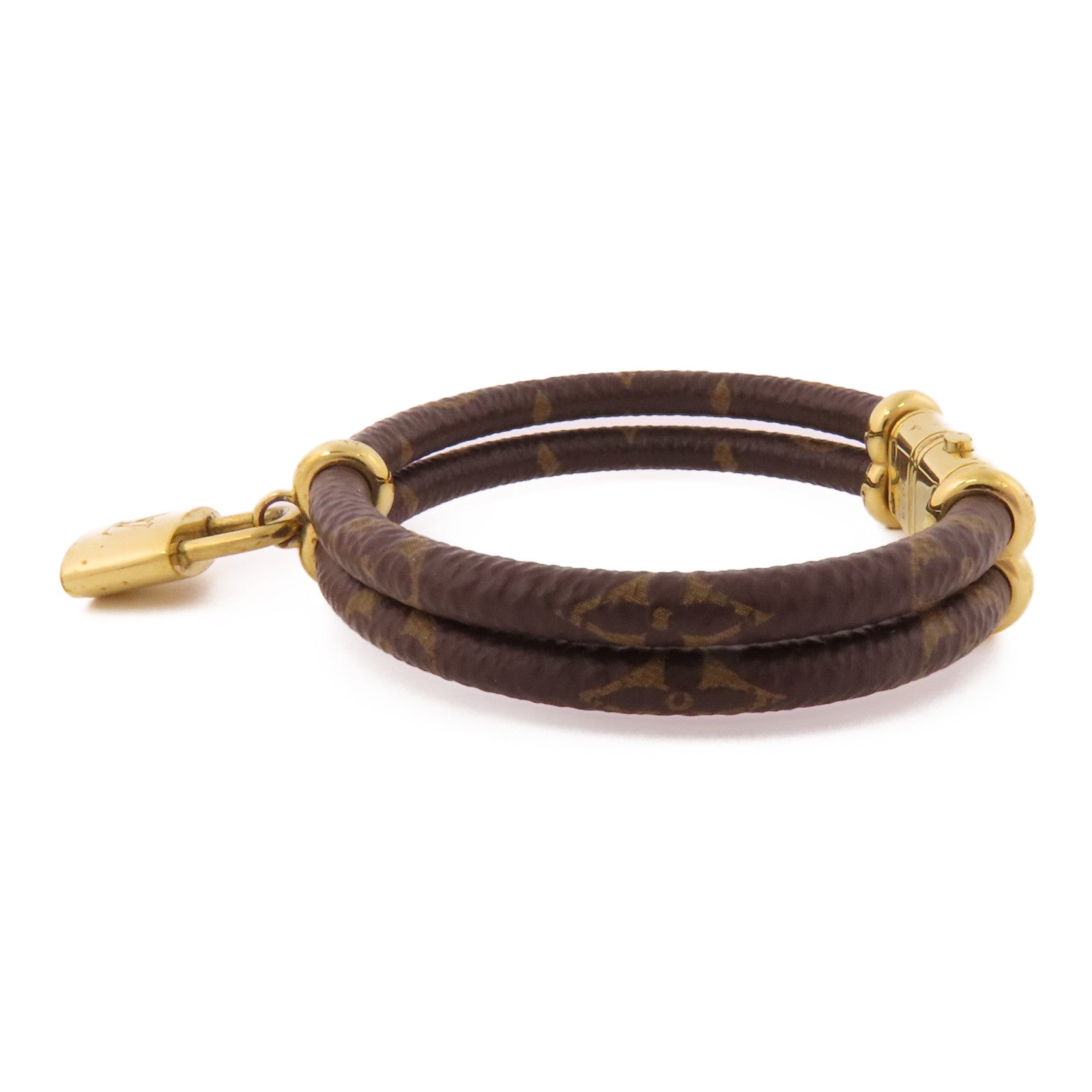 LOUIS VUITTON Monogram Keep It Twice Bracelet金扣手鐲