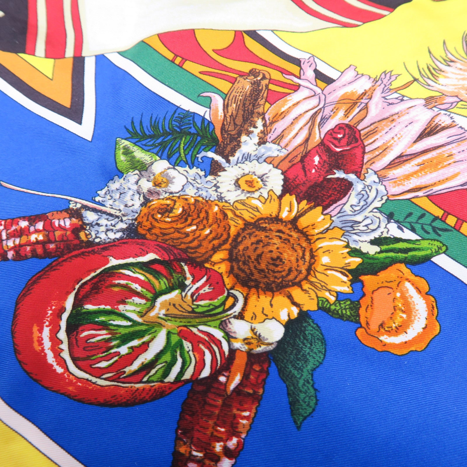 HERMES 【激減優惠】絲質Scarf絲巾黃色