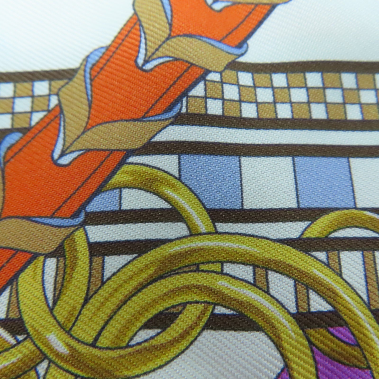 HERMES 【激減優惠】絲質Twilly Scarf絲巾藍色/紫色