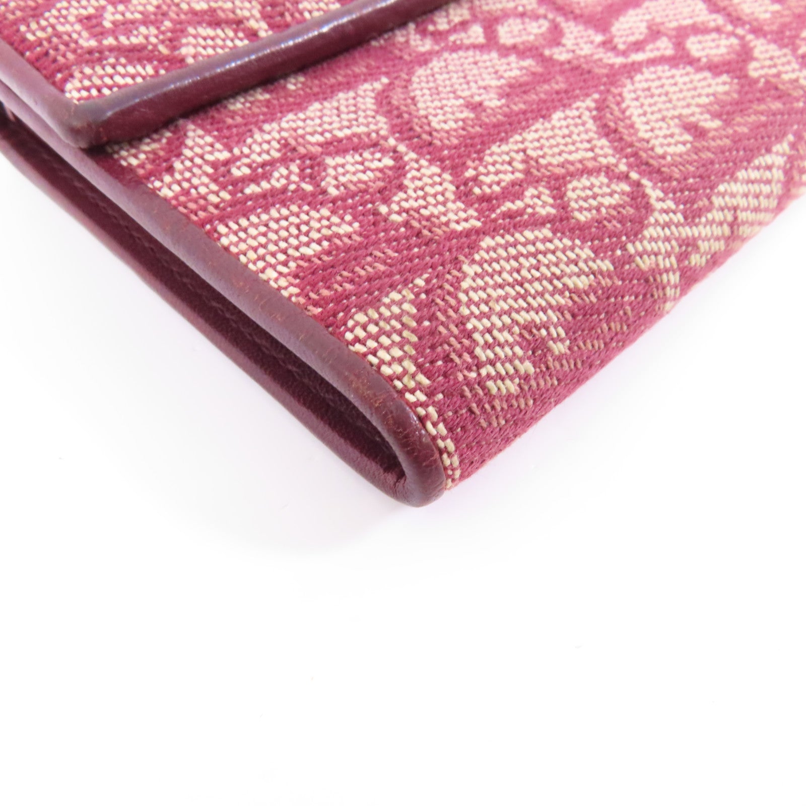 Dior 帆布Wallet金扣錢包紅色
