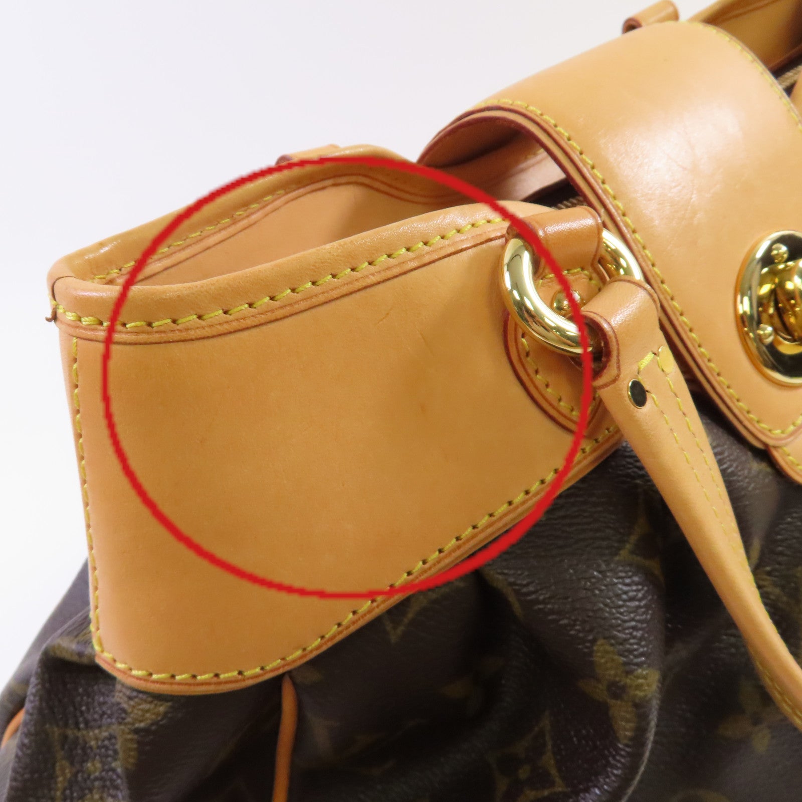 LOUIS VUITTON 【激減優惠】Monogram Boetie PM Hand Bag金扣手挽袋啡色