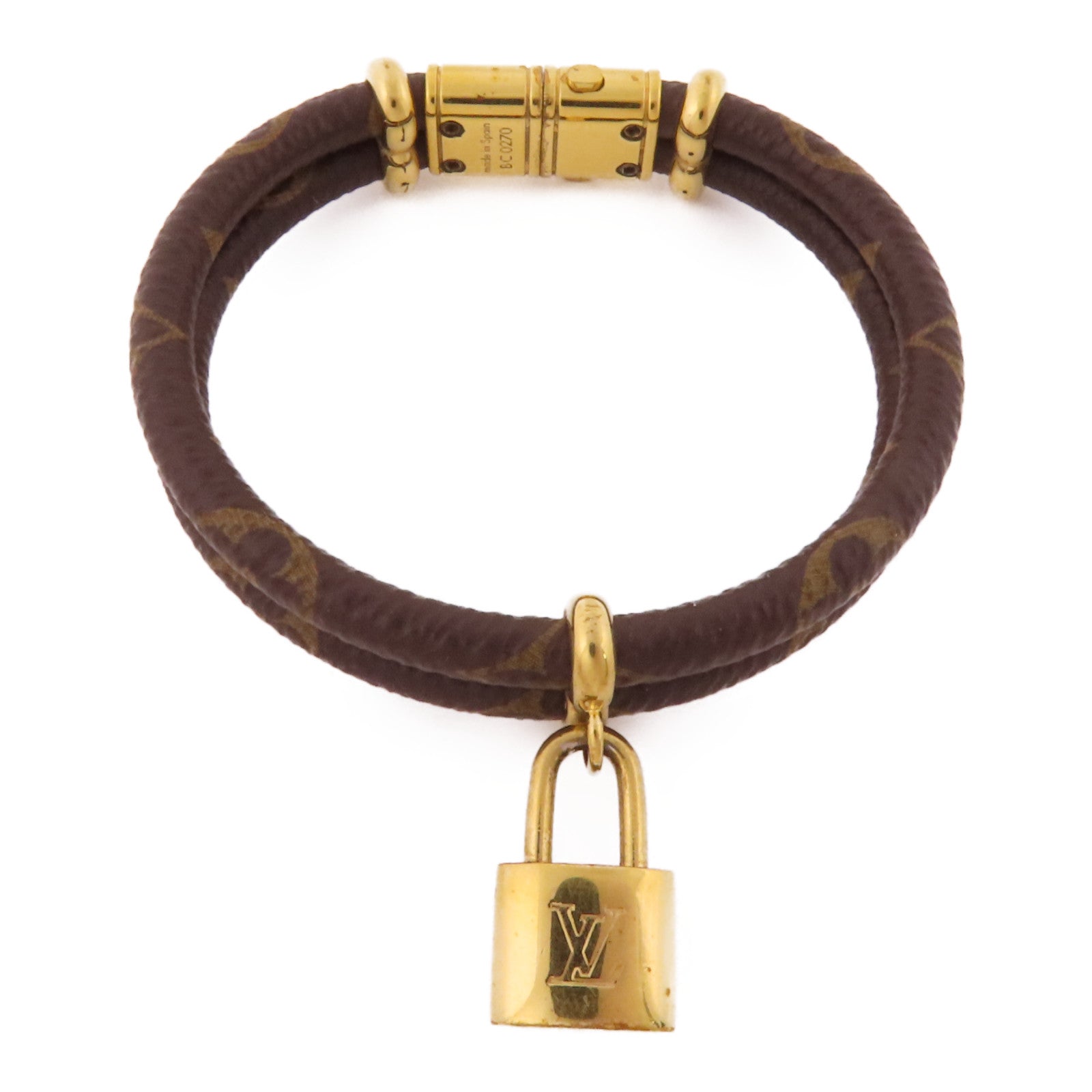 LOUIS VUITTON Monogram Keep It Twice Bracelet金扣手鐲